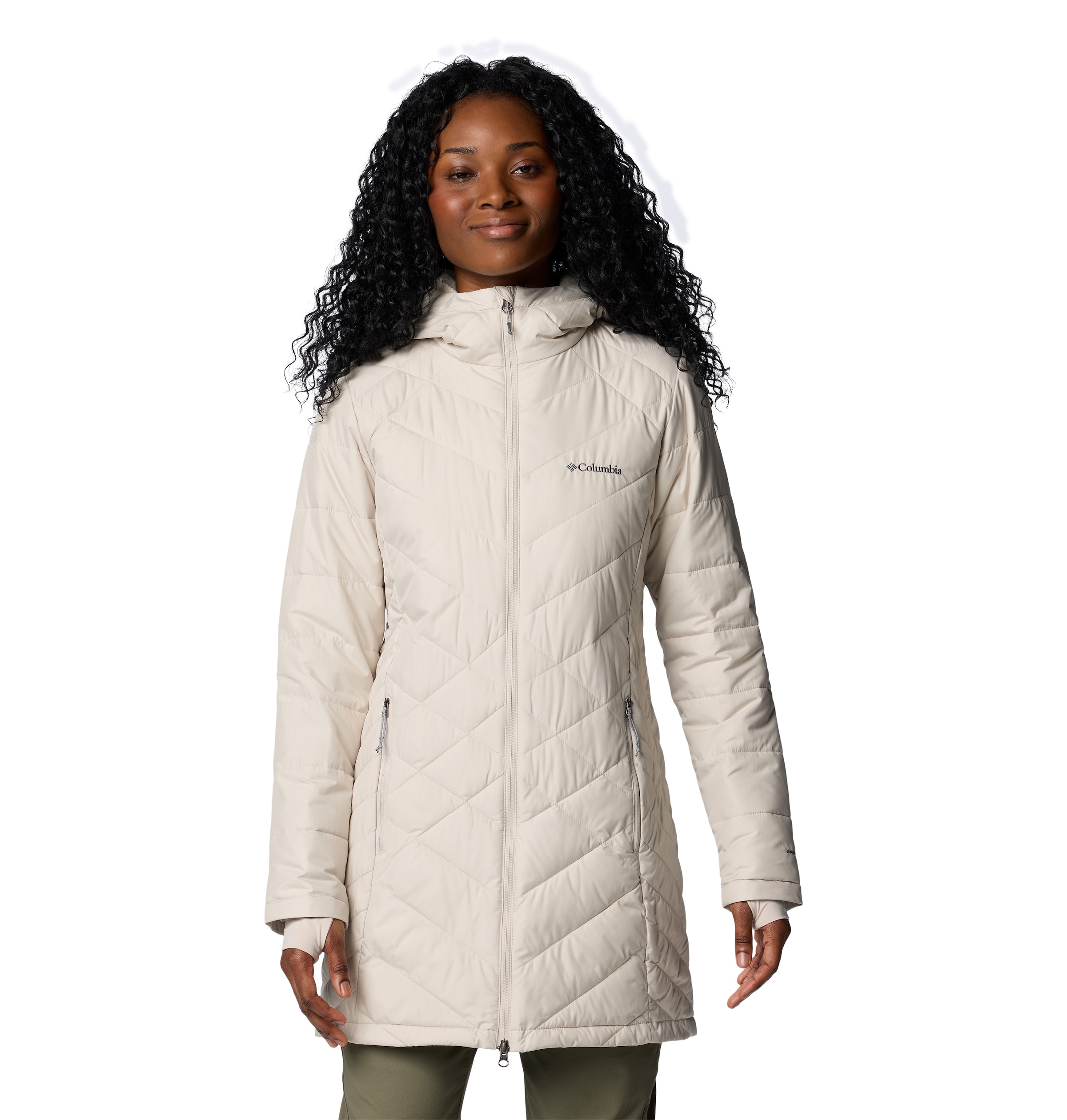 Columbia Steppmantel "HEAVENLY LONG HOODED JACKET", (1 tlg.) günstig online kaufen