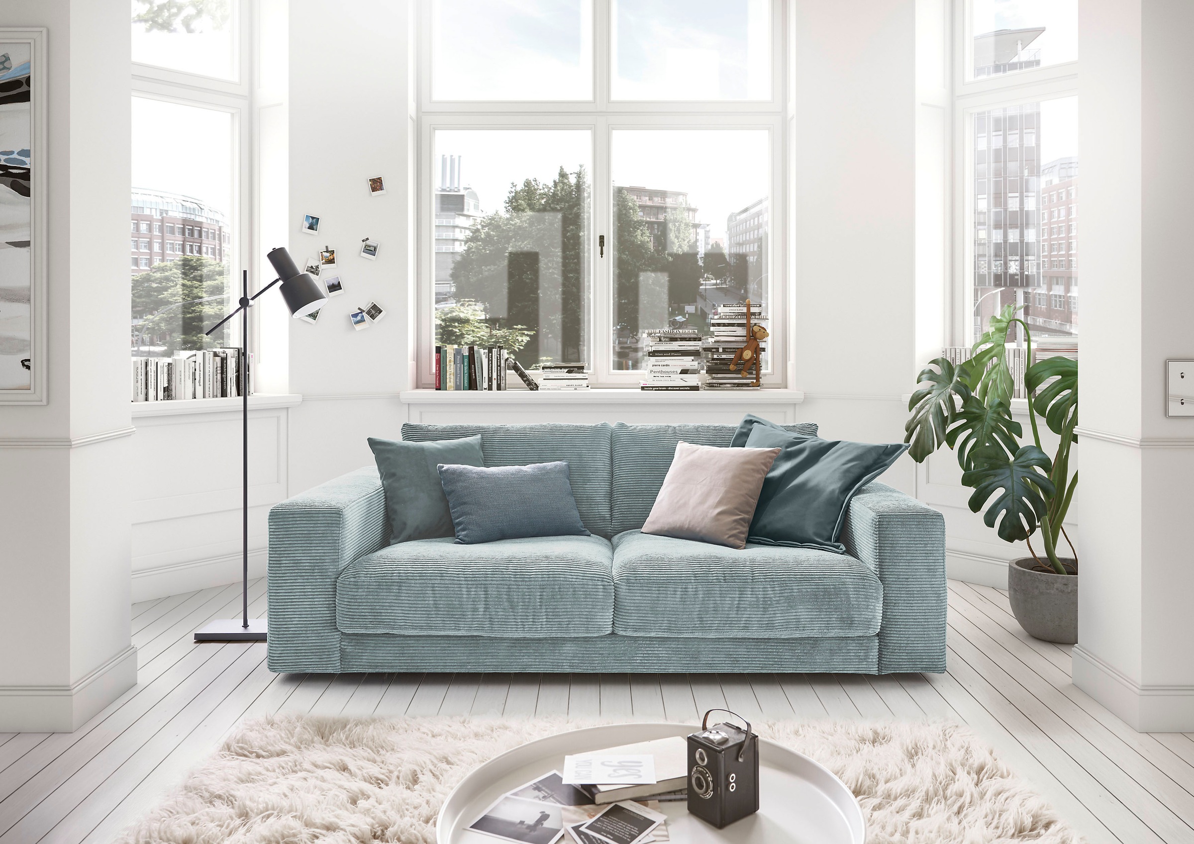 3C Candy 2-Sitzer »Enisa softig und legeres Big-Sofa, bequem und komfortabel«, Zeitloses und stylisches Loungemöbel, in Breitcord