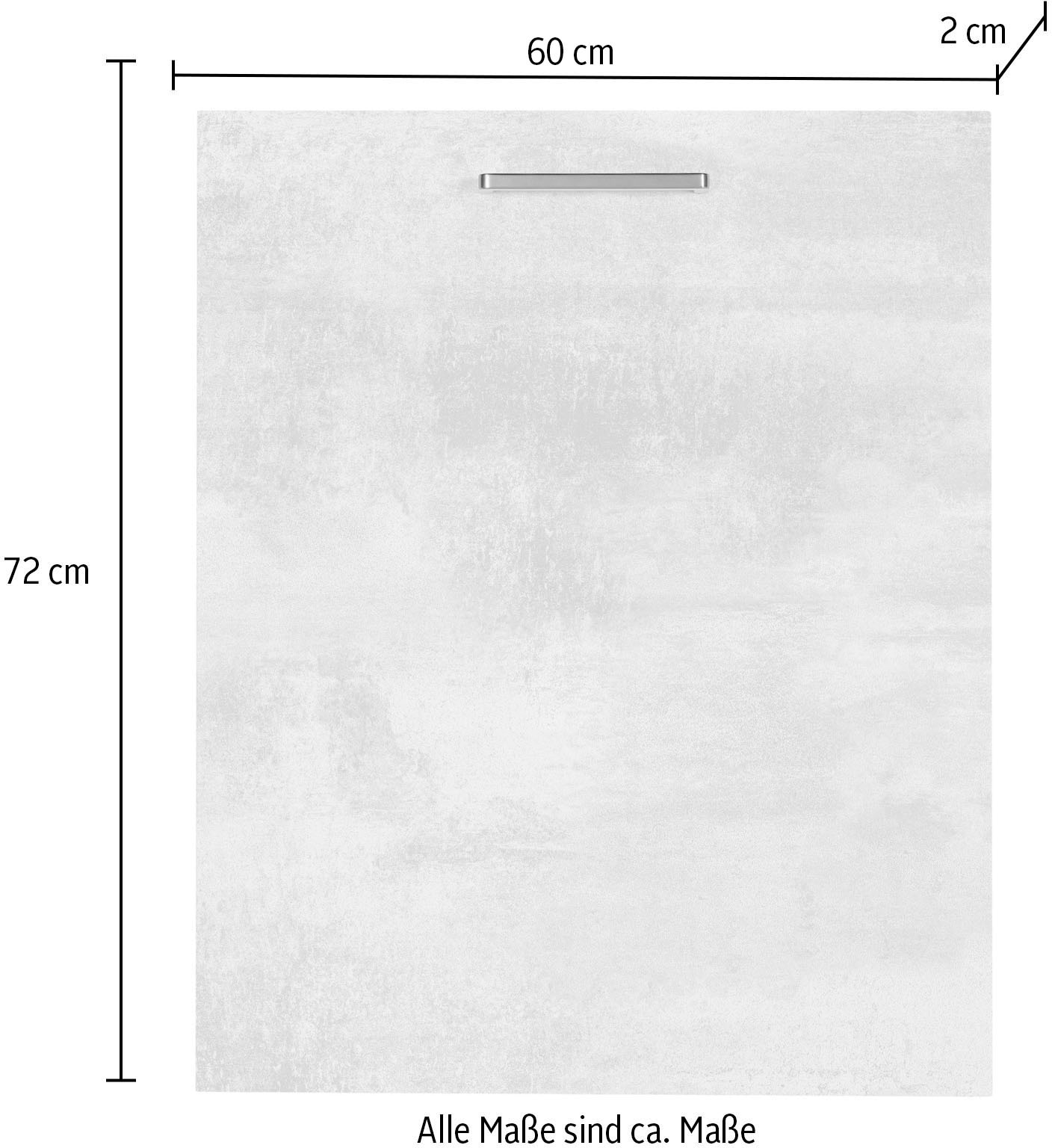 nobilia® Frontblende »"Riva", durchgehende Türfront für vollintegrierte Geschirrspüler,«, in den Breiten Breiten 45 und 60 cm