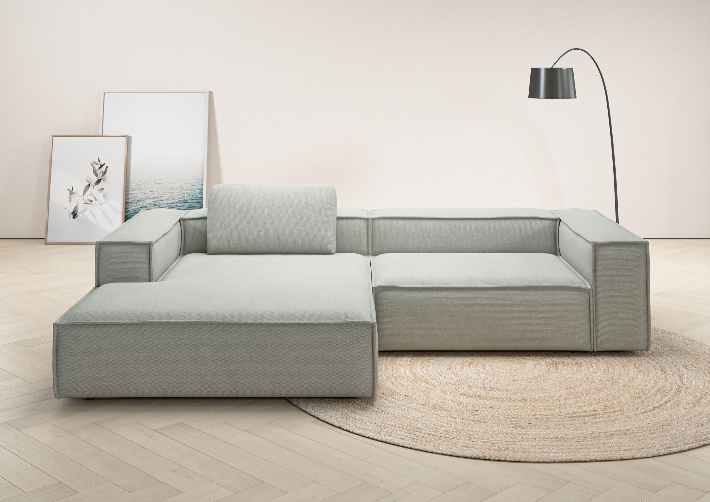 Places of Style Ecksofa "Watertown, modernes XXL L-Form, 306 cm breit", Gro günstig online kaufen