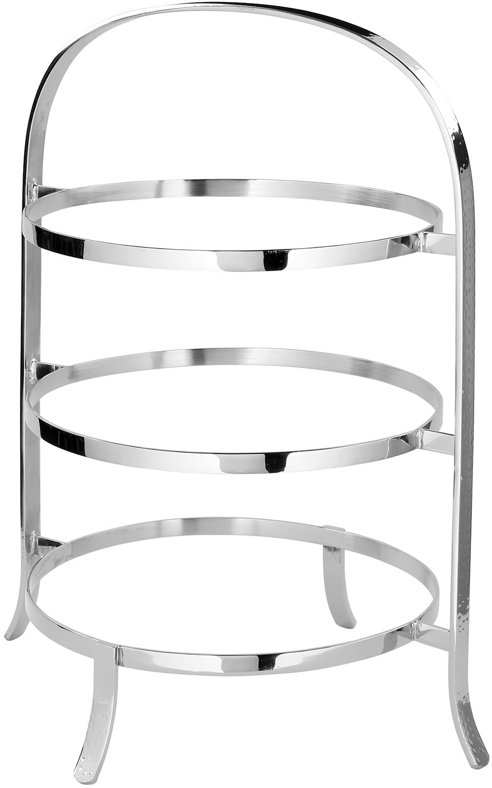 Fink Etagere "PLATE, mit feiner Hammerschlagstruktur" für 3 Speiseteller Ø günstig online kaufen