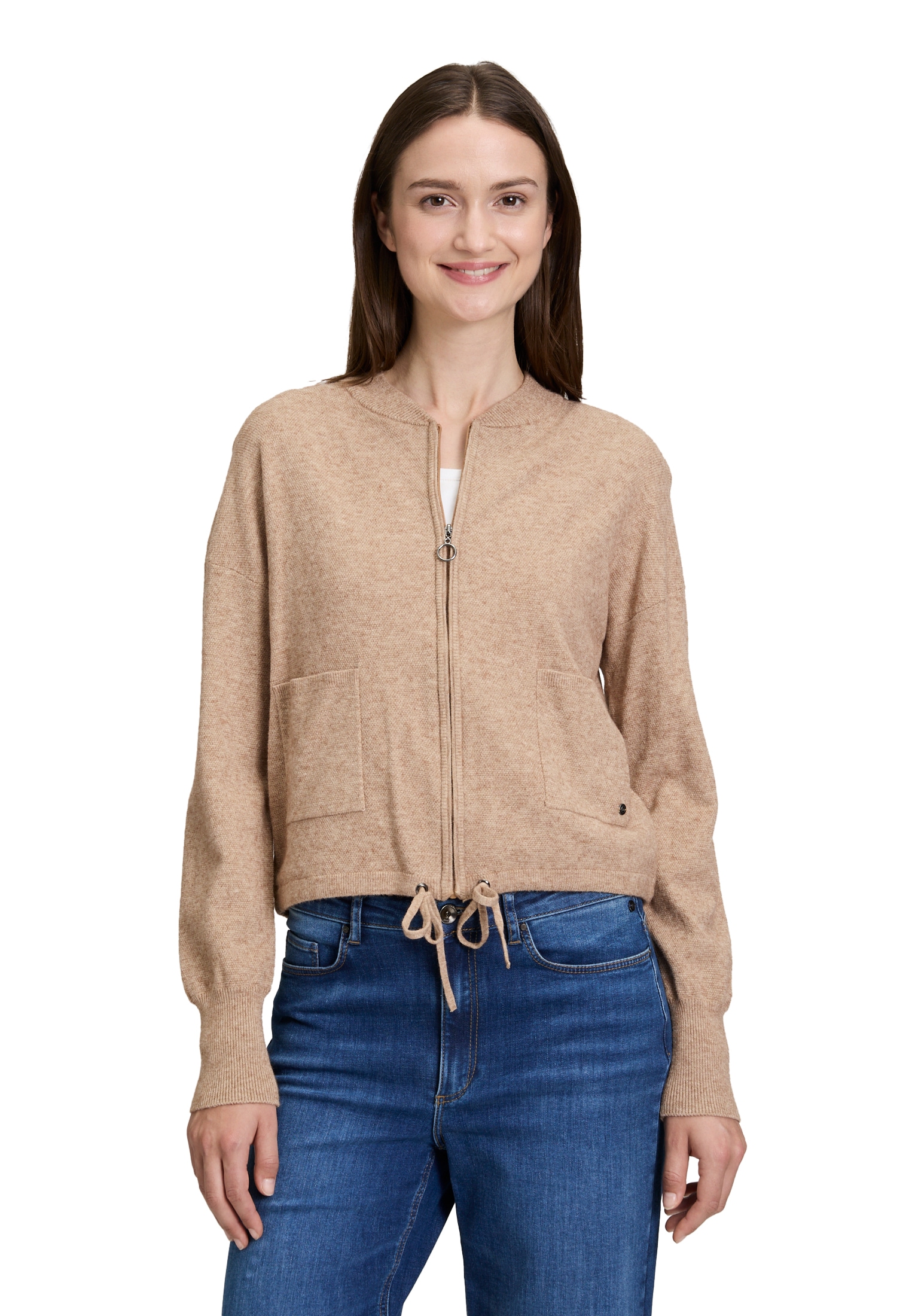 Betty&Co Strickjacke "Betty & Co Damen Strick-Cardigan mit Reißverschluss", günstig online kaufen