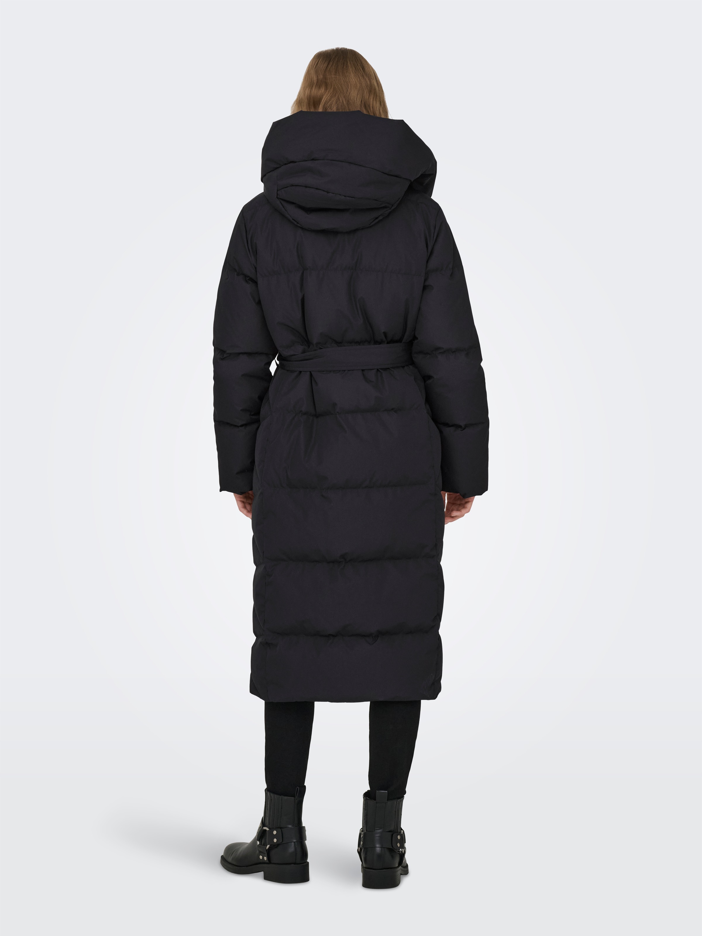 ONLY Steppmantel »ONLDAGMAR PUFFER BELT DOWN COAT OTW« Kunstfaser, leicht und warm gefüttert