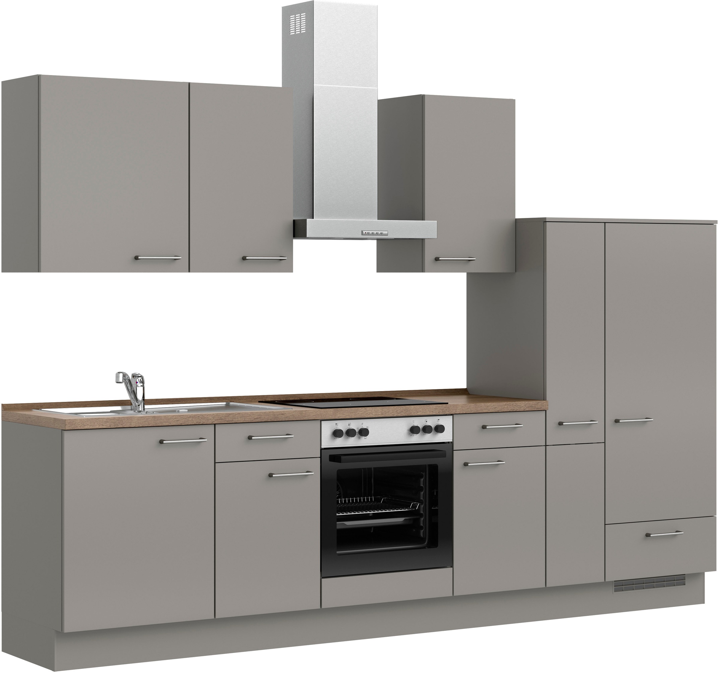 nobilia Küchenzeile ""Laser I", Ausrichtung wählbar, Breite 300 cm" vormont günstig online kaufen