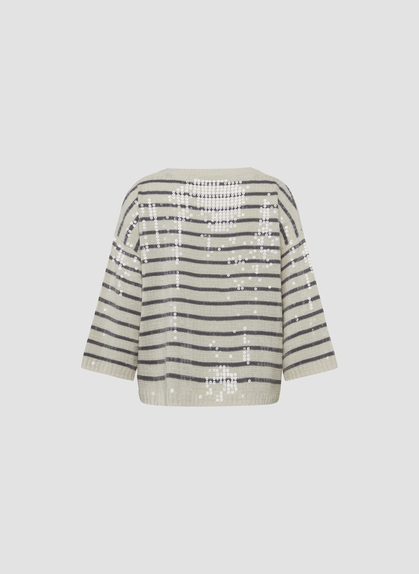 LeComte Strickpullover »LeComte Pullover mit Streifen und Pailletten«
