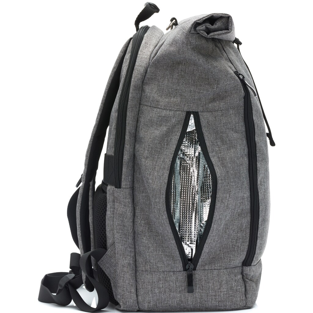 Fillikid Wickelrucksack »Dublin, grau melange«