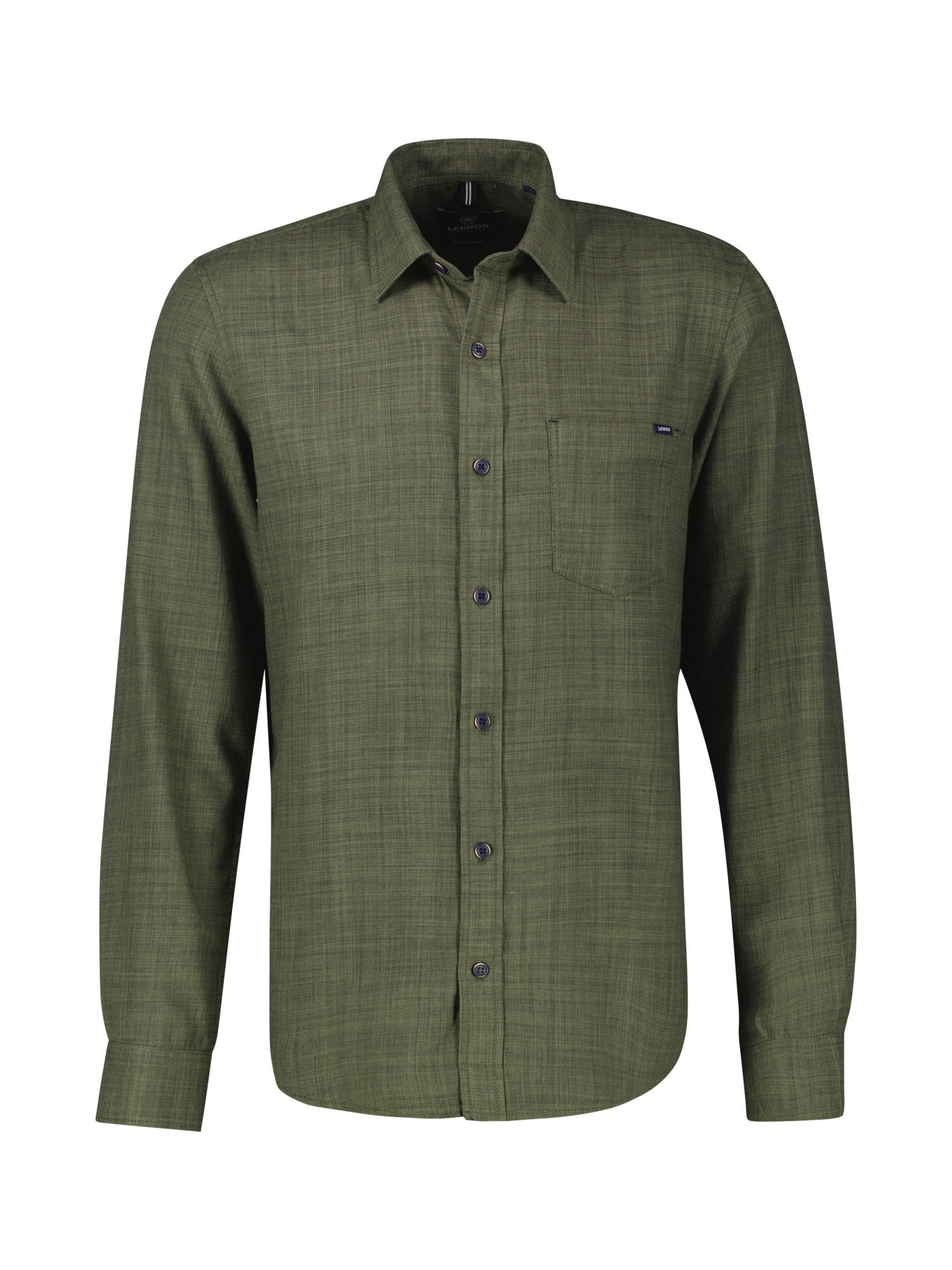 LERROS Langarmhemd »LERROS Herrenhemd, Fancy-Twill«