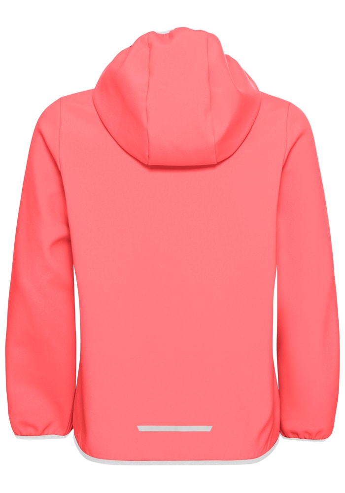 Jack Wolfskin Softshelljacke »FOURWINDS JACKET KIDS«, mit Kapuze, Winddicht, atmungsaktiv, Übergangsjacke
