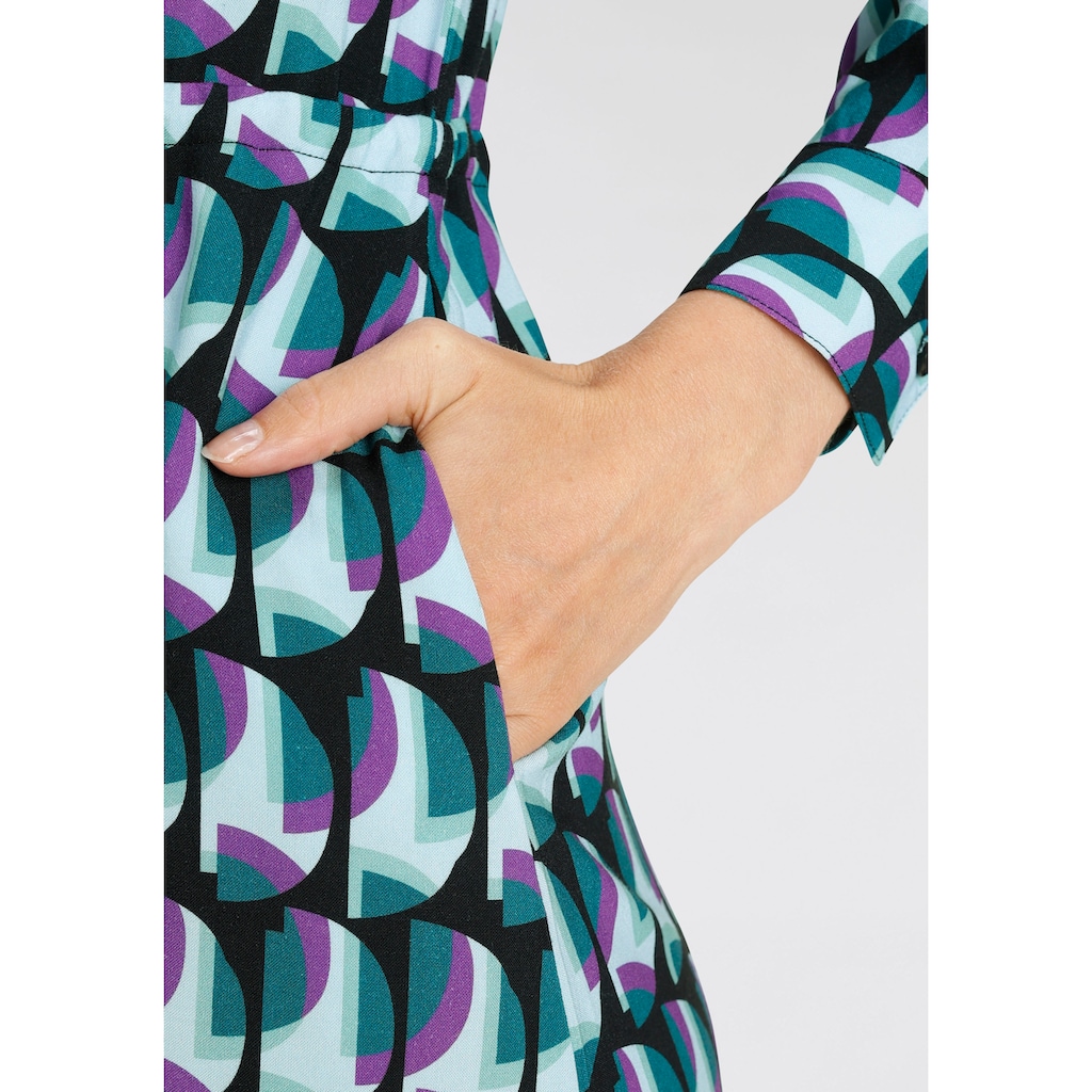 HECHTER PARIS Hemdblusenkleid, mit elegantem Allover-Print