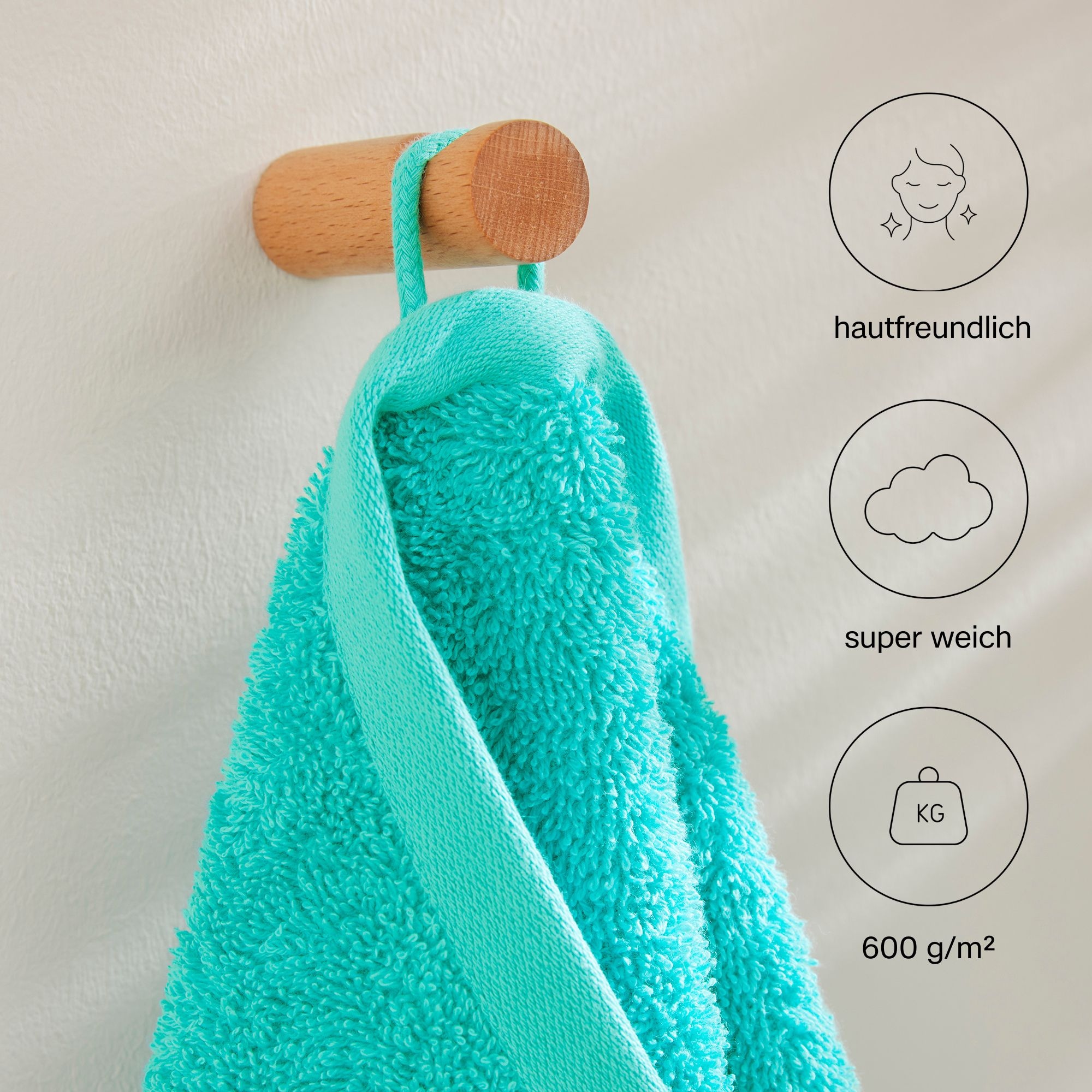 s.Oliver Handtuch Set »s.Oliver, Premium Qualität, 600 gr/m²,« Set 3 Stk. Walkfrottier 1 Gästetuch 30x50 cm, 1 Handtuch 50x100 cm, 1 Duschtuch 70x140 cm
