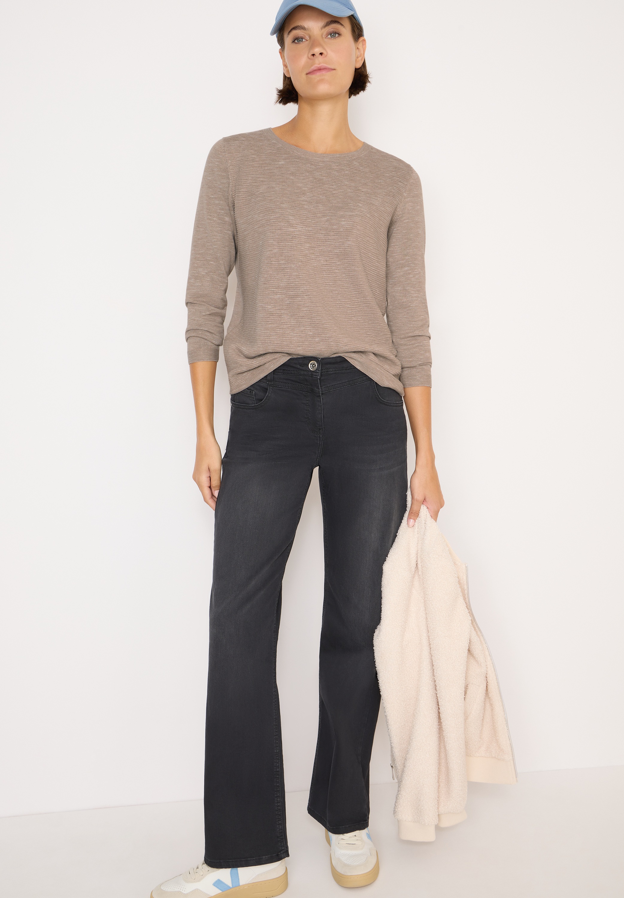 Cecil Strickpullover mit Rundhalsausschnitt günstig online kaufen