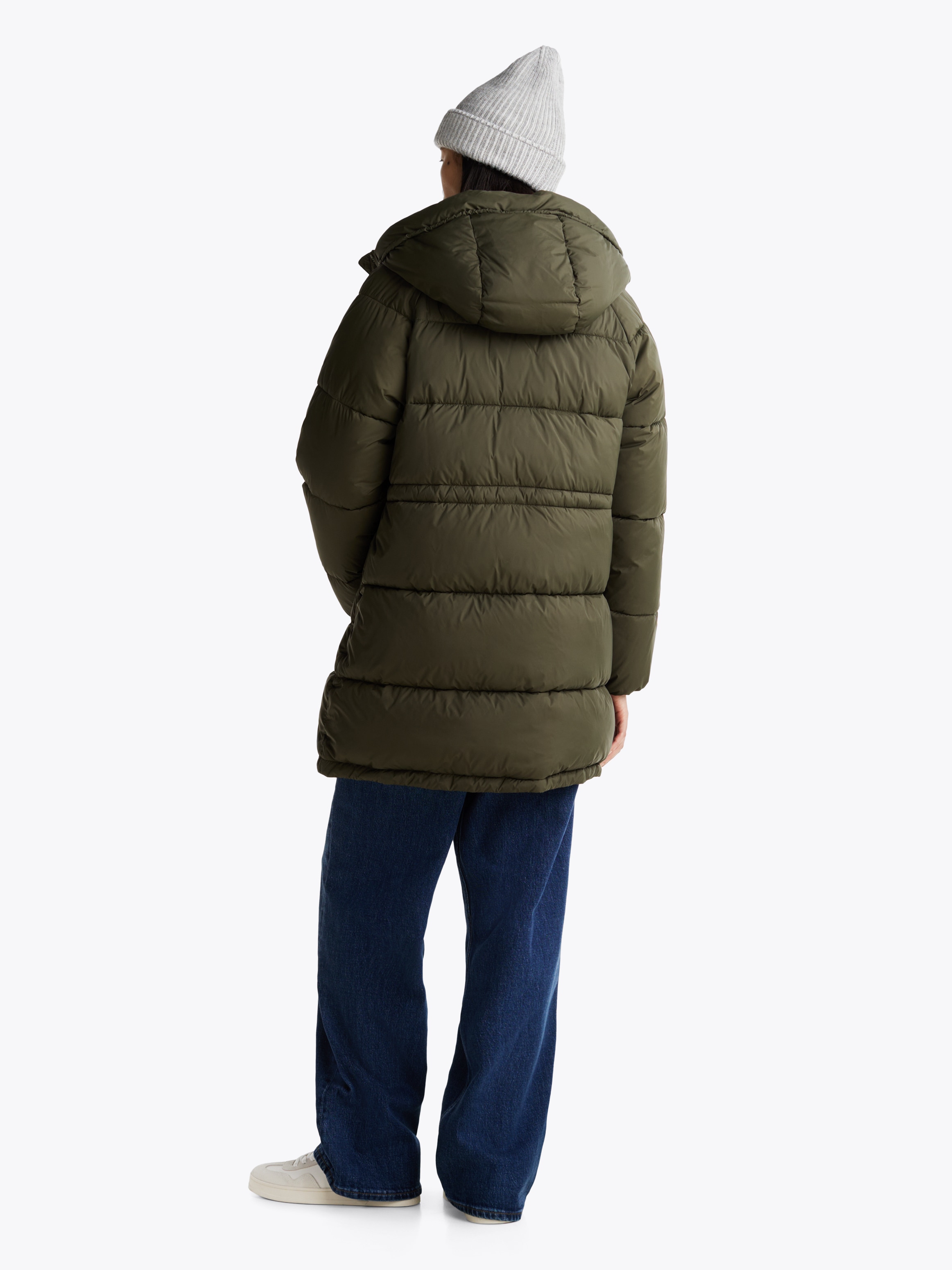 Tommy Jeans Steppjacke »TJW MIDI ASPEN PUFFER«, mit Logostickerei