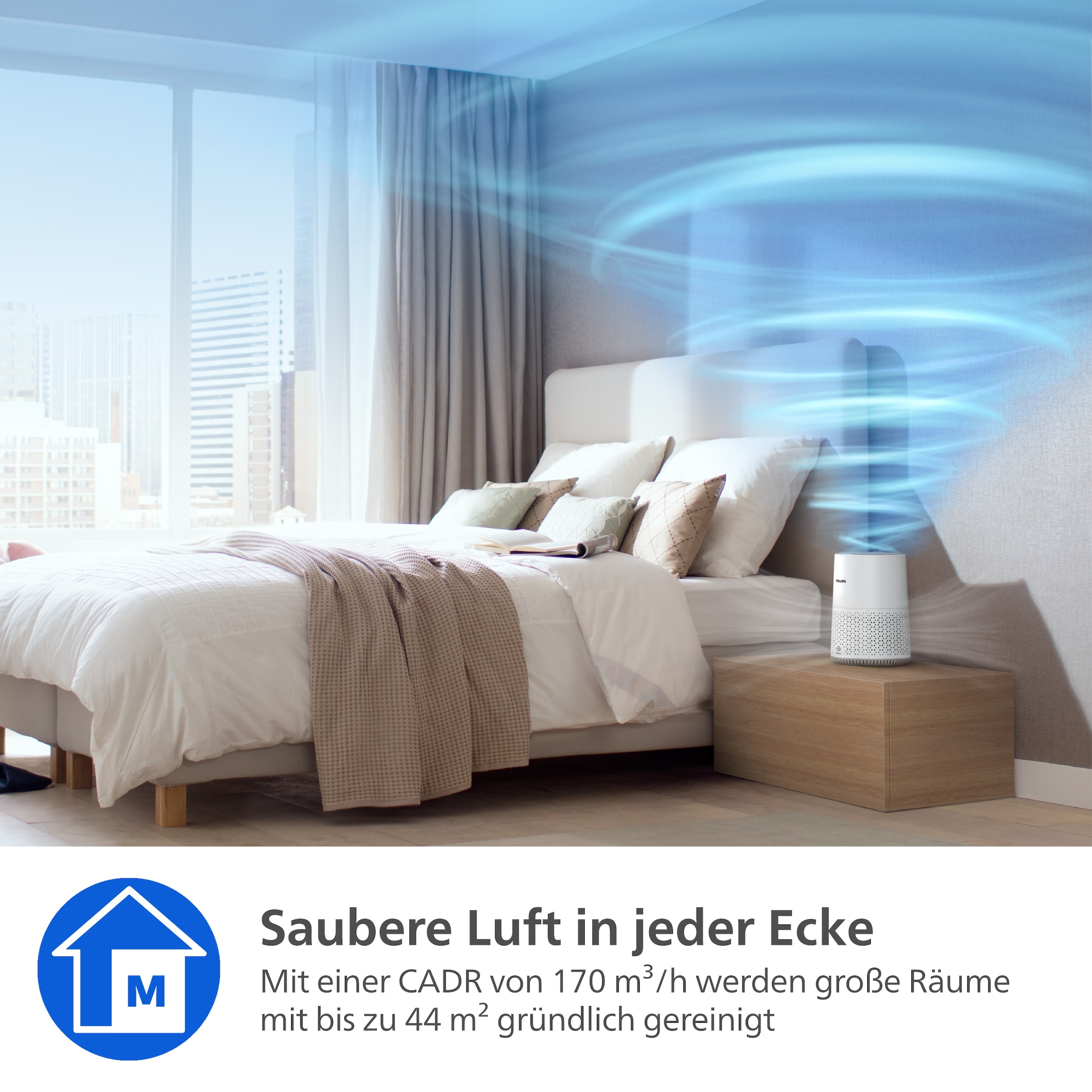 Philips Luftreiniger »AC0650/10 600i Series, Luftreinigungsrate 170 m³/h« für 44 qm Räume