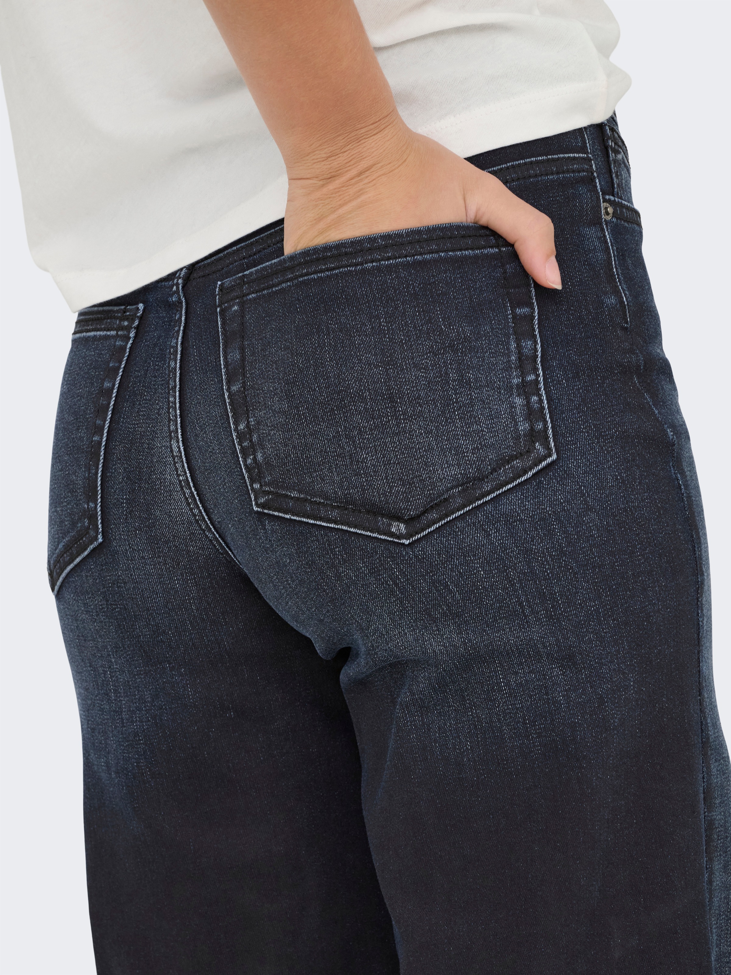 Thumbnail - ONLY High-waist-Jeans "ONLMADISON BLUSH HW WD COAT DNM REA6NOOS"