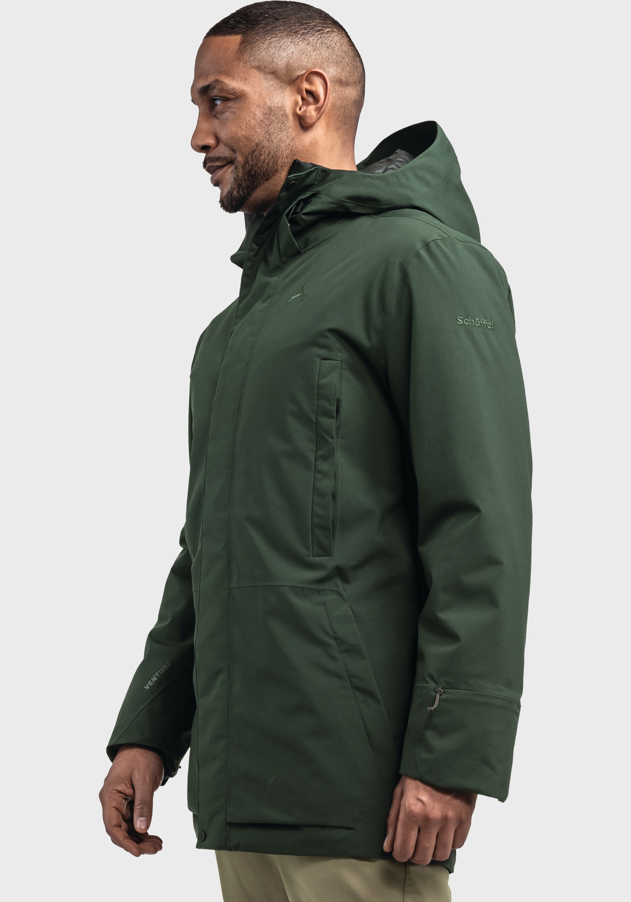 Schöffel Langjacke »Urban Ins Parka Style Crivat MNS«, mit Kapuze