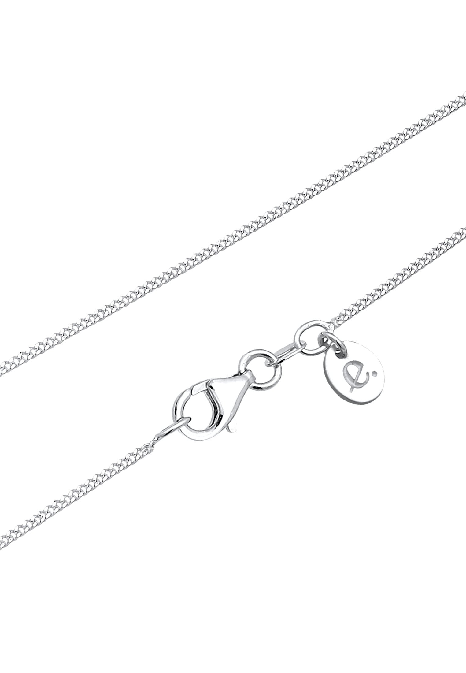 Elli DIAMONDS Collierkettchen »Herz Diamant Weiß Brillantschliff (0.03ct) 925 Sterling Silber«