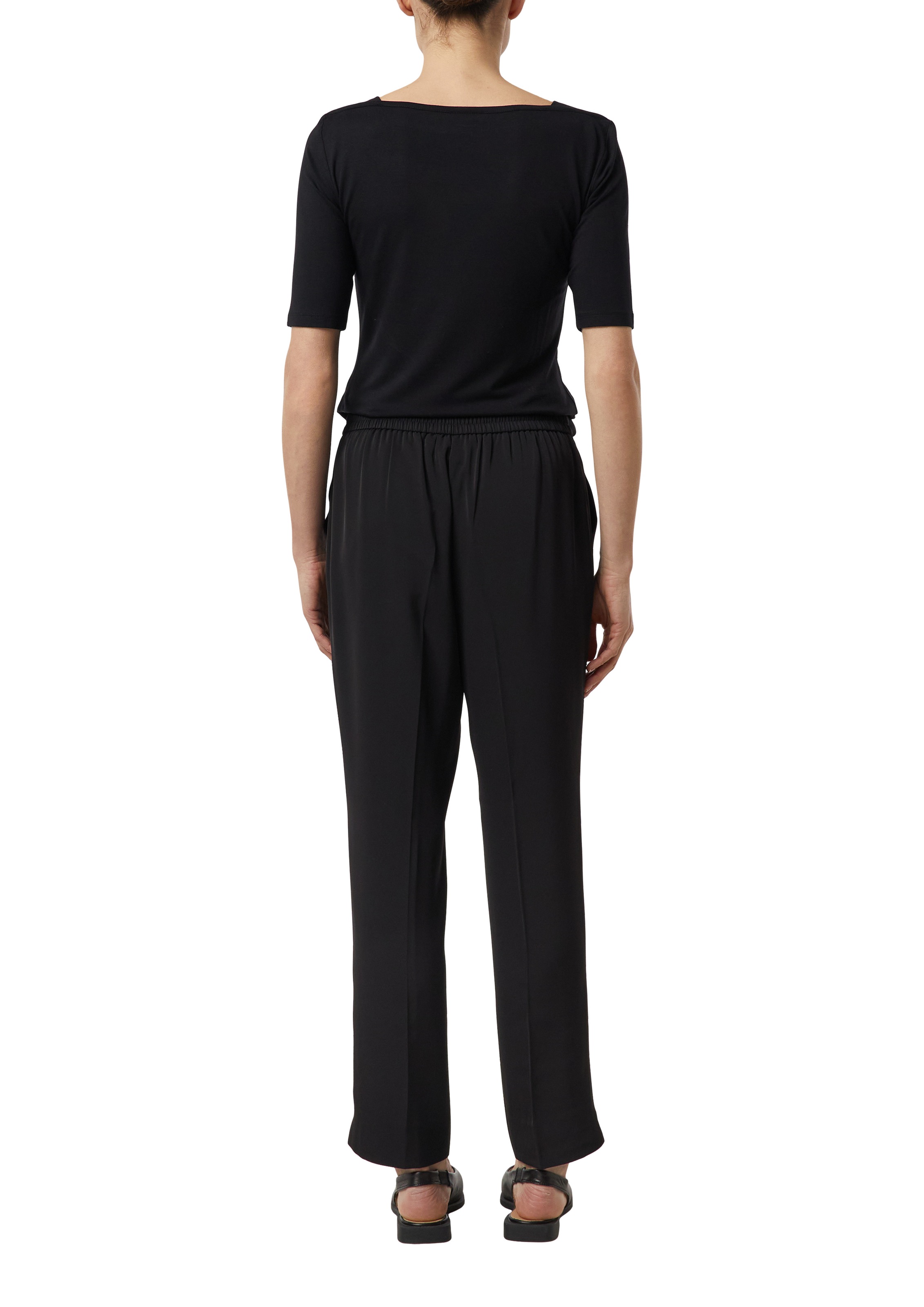 Comma Stoffhose  mit Gummizug und Kordelzug