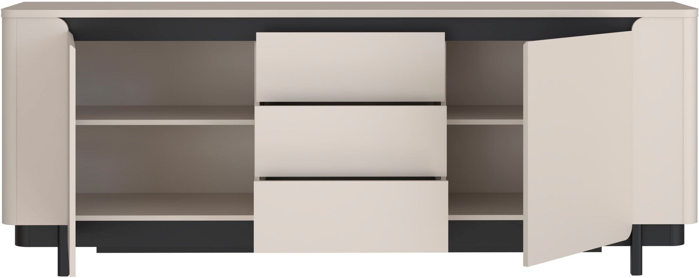 FORTE Sideboard »Vodol«, Sideboard, Stauraum, Schubkästen, Soft Close
