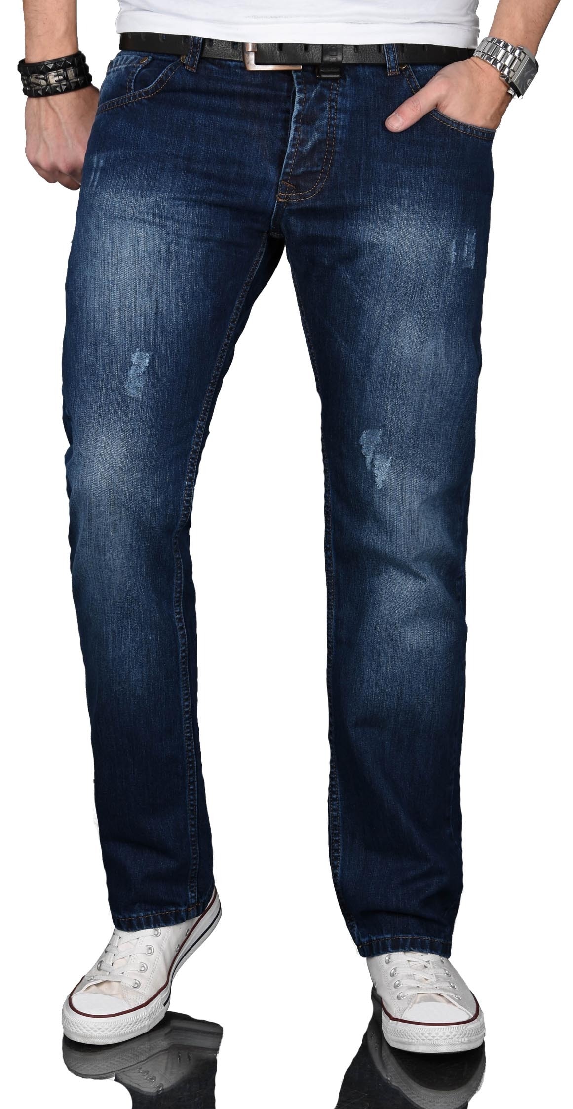 Alessandro Salvarini Regular-fit-Jeans »ASJulio«, mit geradem Bein