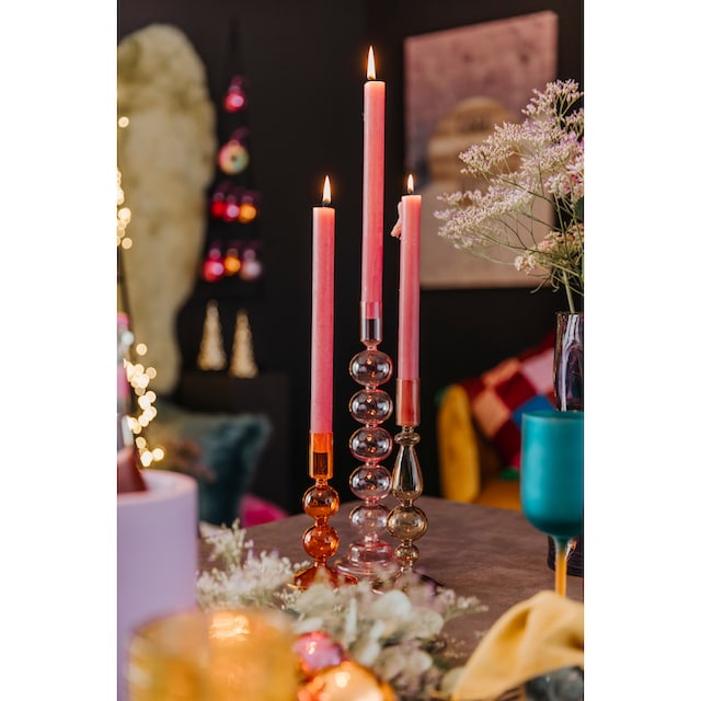 AM Design Kerzenleuchter »Stabkerzenhalter aus Glas«, (Set, 2 St.), Höhe ca.  30 cm kaufen | BAUR