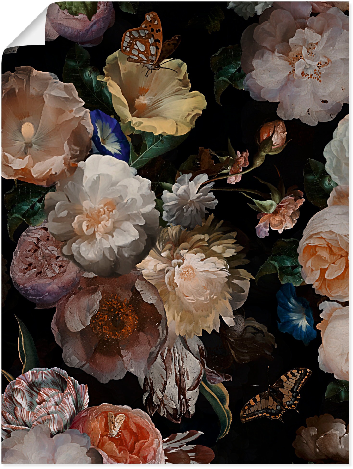 Poster versch. Artland »Antike Leinwandbild, Holländische Größen BAUR Blumenbilder, Wandbild Blumen«, oder | (1 St.), als Wandaufkleber Alubild, in kaufen