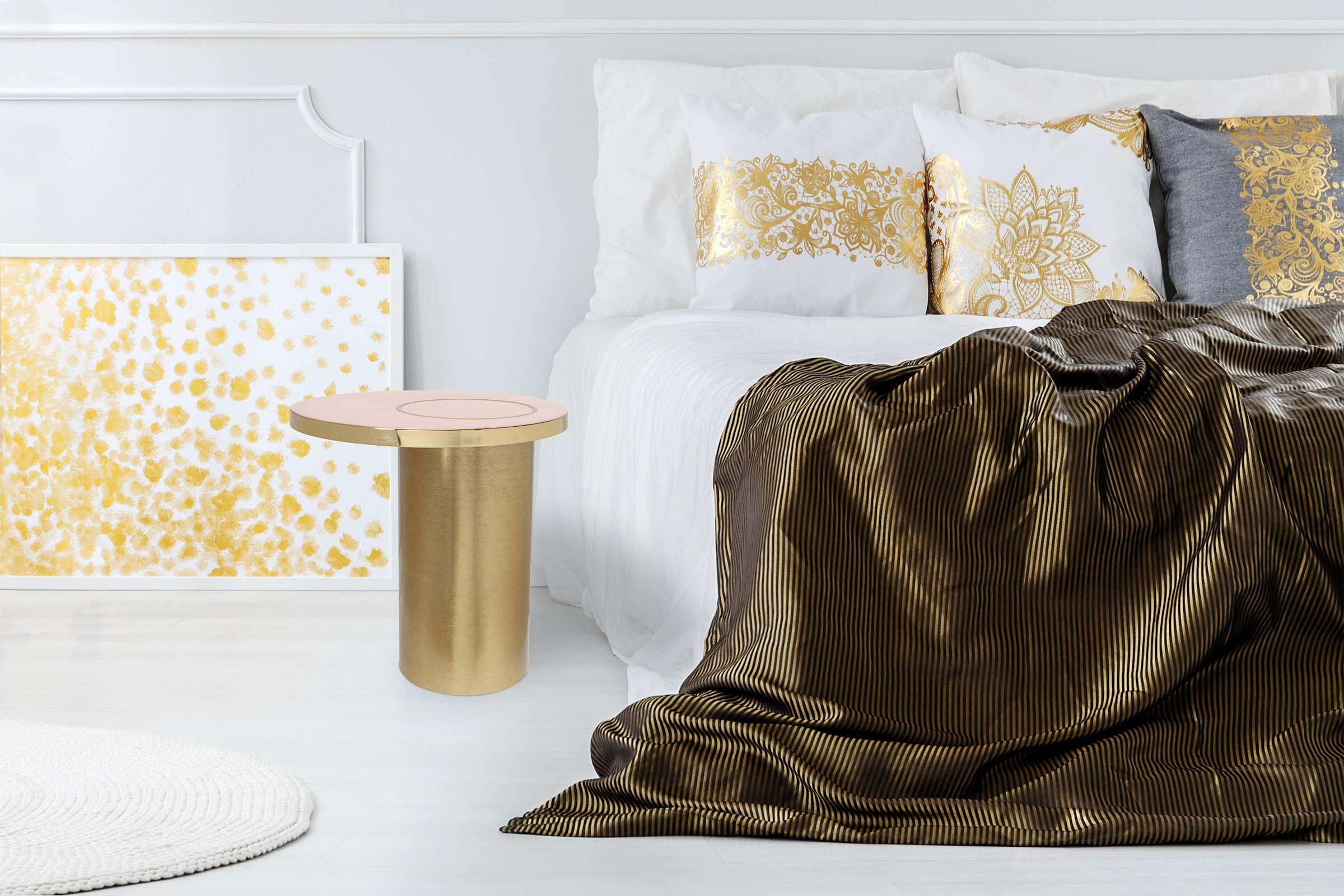 Kayoom "Art Deco 2325, Beistelltisch aus Eisen, dekoratives Design" 1 Stk. günstig online kaufen