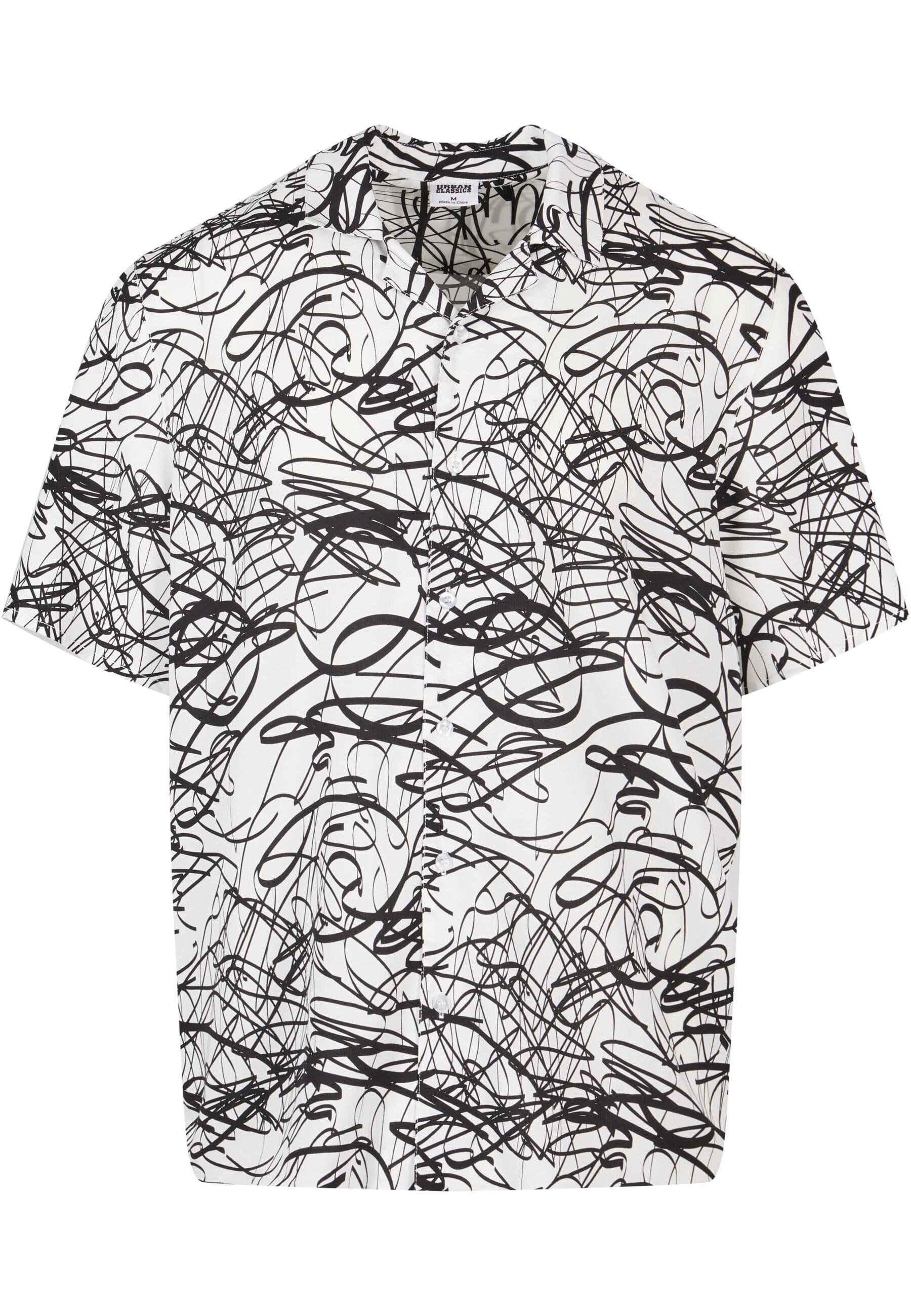 URBAN CLASSICS Kurzarmhemd "Urban Classics Herren Viscose AOP Resort Shirt" günstig online kaufen