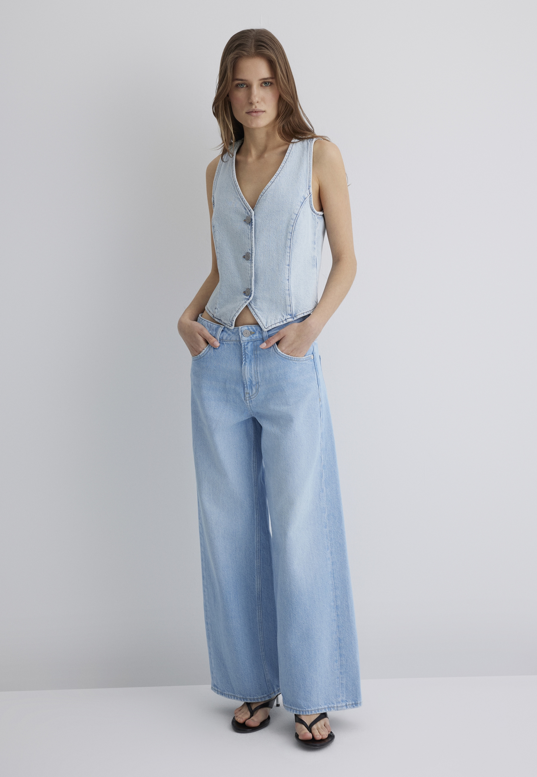 Mavi Jeansjacke »VELA« ohne Kapuze Jeans Vest