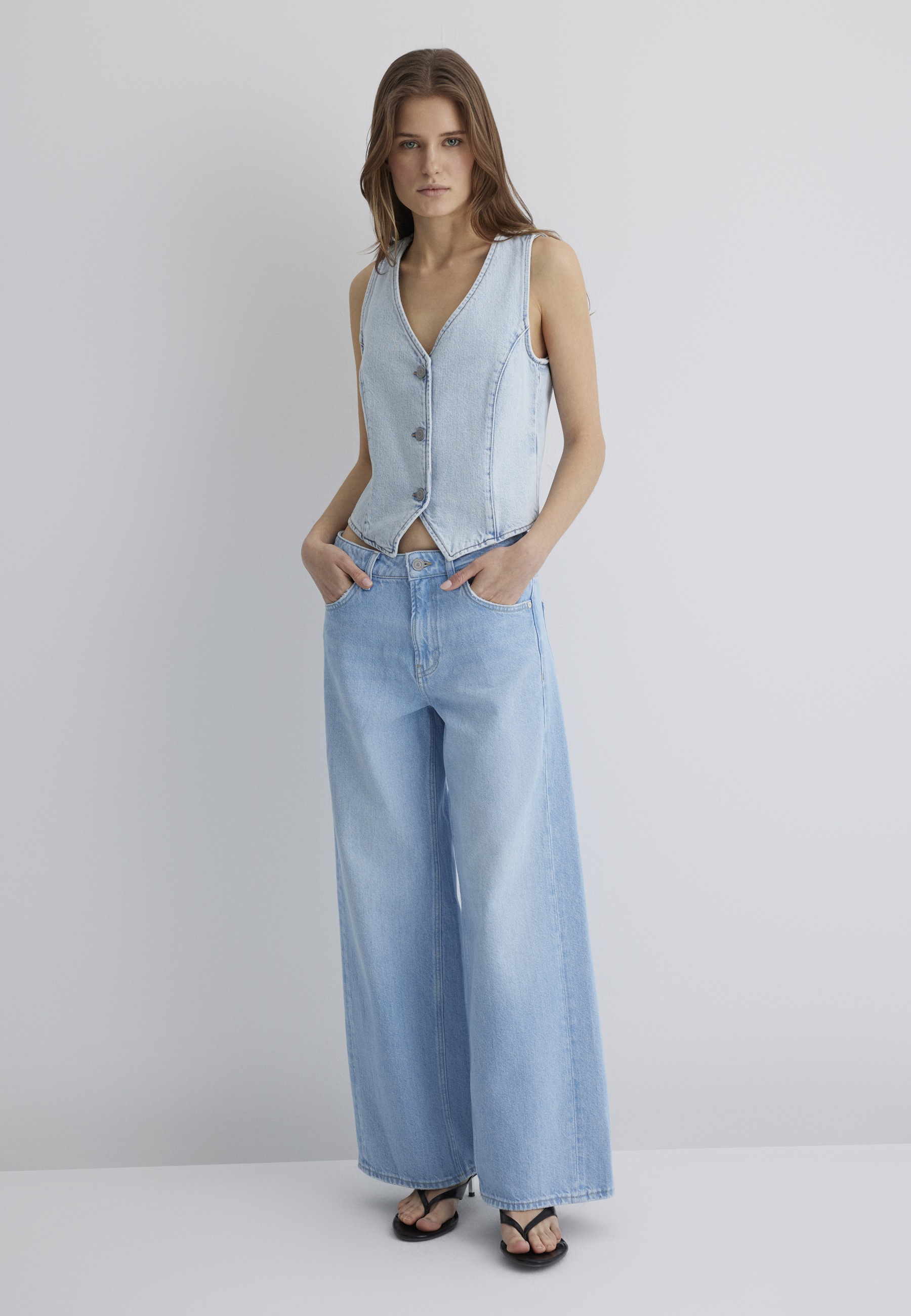 Thumbnail - Mavi Jeansjacke "VELA" ohne Kapuze Jeans Vest