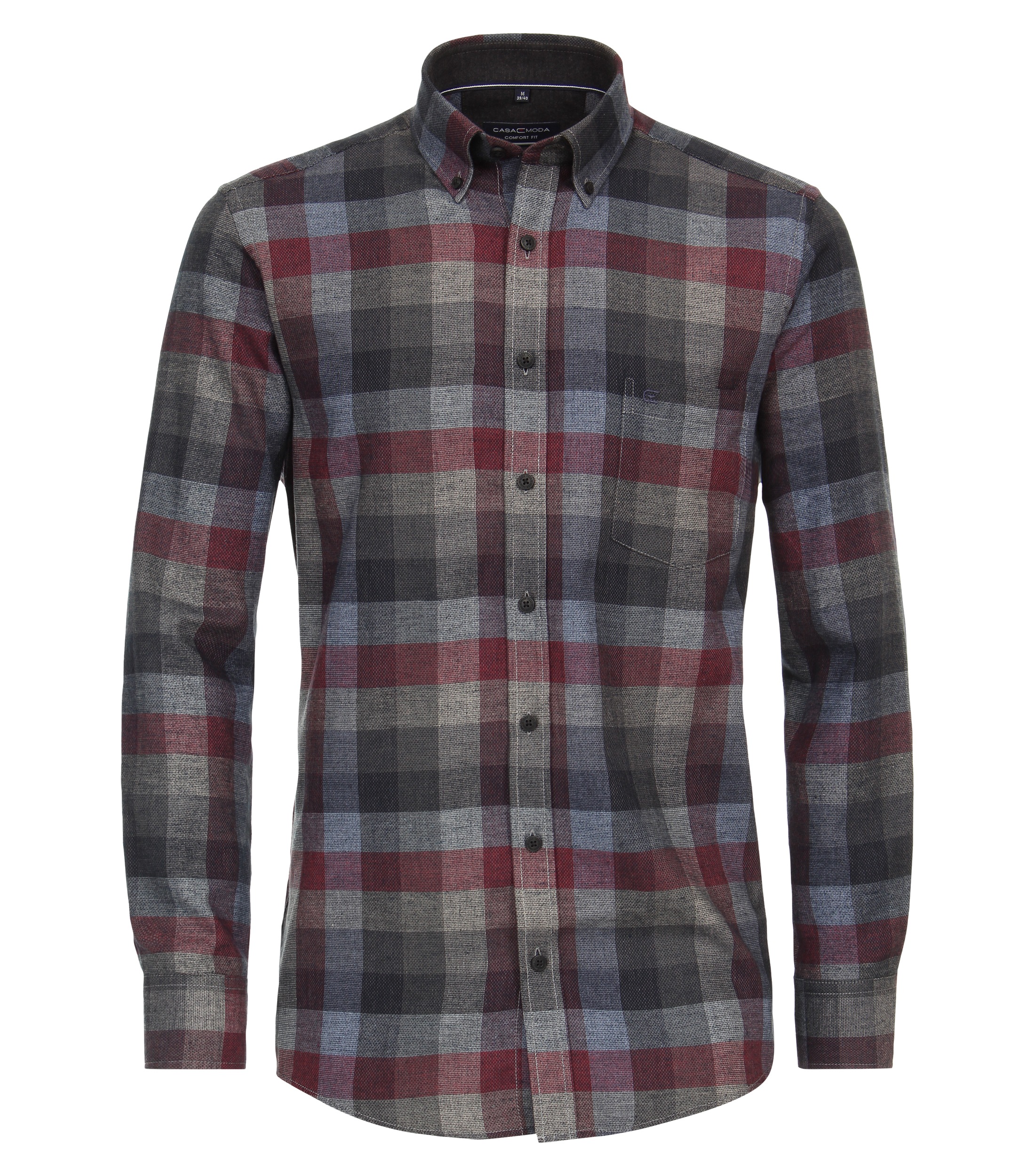 CASAMODA Langarmhemd "CASAMODA Freizeithemd kariert" günstig online kaufen