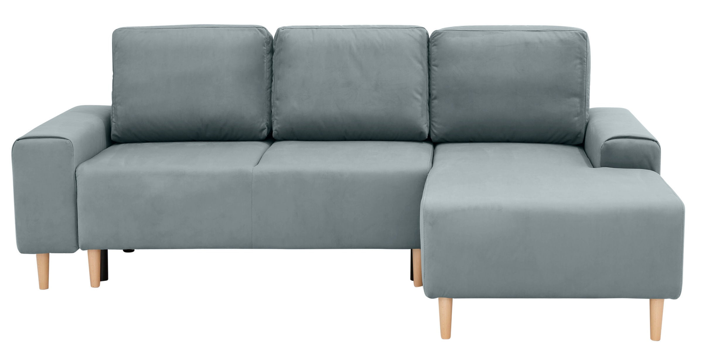 Ecksofa HOME AFFAIRE "Samu L-Form", grün (mint), B:235cm H:93cm T:160cm, Microfaser PRIMABELLE (100% Polyester);Samtoptik (100% Polyester);Struktur fein (100% Polyester), Sofas, Ecksofa, wahlweise mit Bettfunktion und Bettkasten 10
