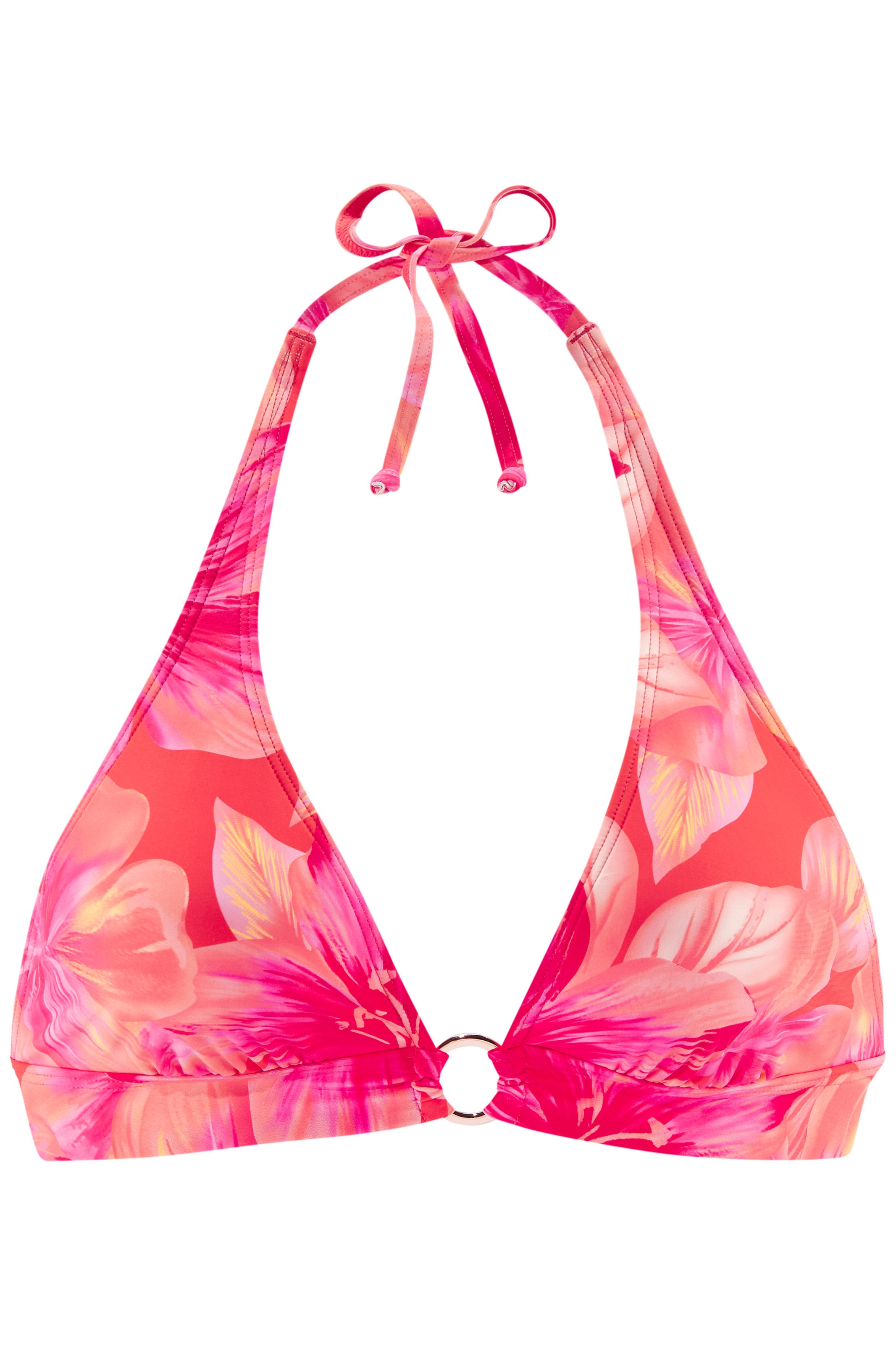 s.Oliver Triangel-Bikini-Top "Jayce", mit goldfarbigen Zierring günstig online kaufen