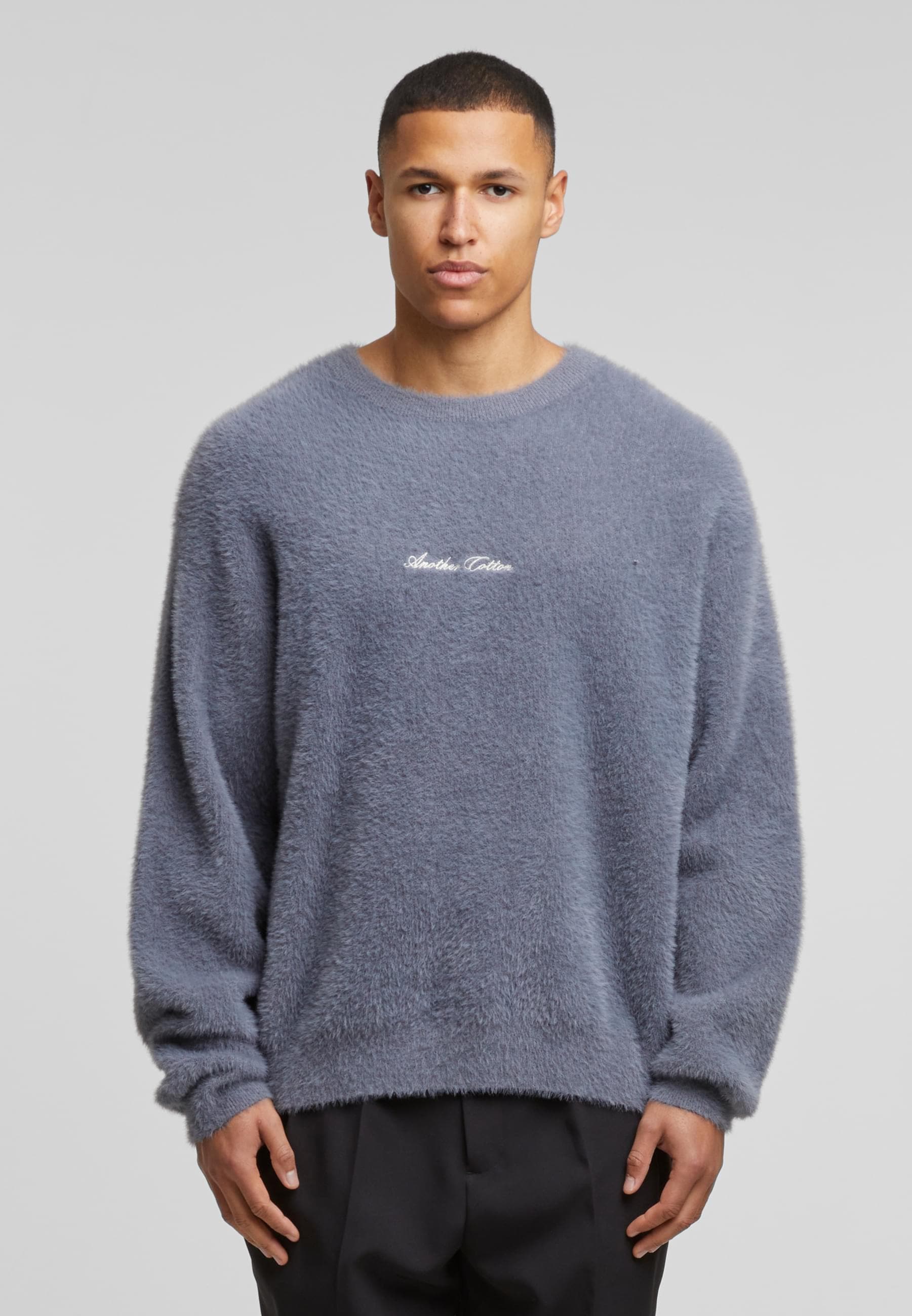 Another Cotton Lab Rundhalspullover »Another Cotton Lab Chest Logo Sweater«, (1 tlg.)