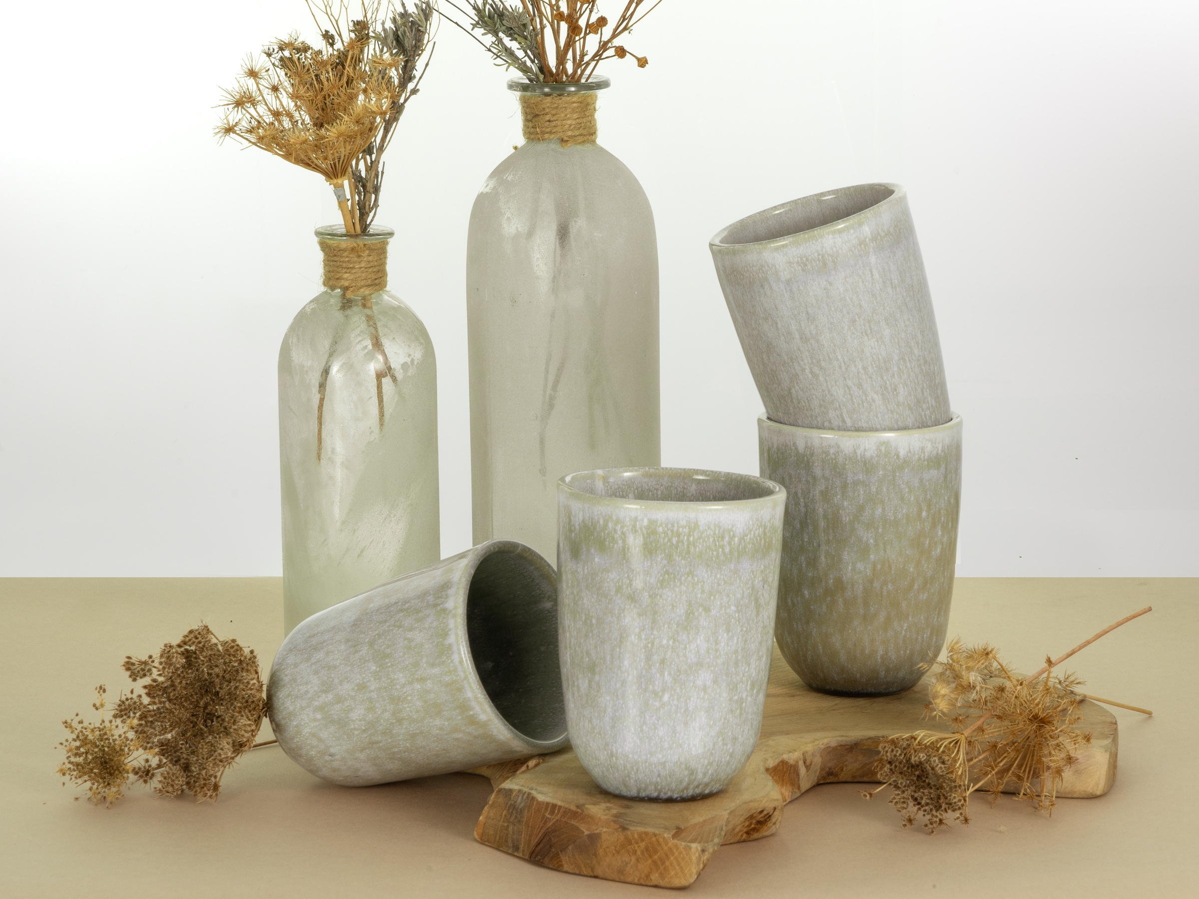 LeGer Home by Lena Gercke Becher »Kaffeebecher, modernes Geschirr-Set Talitha, 4er Set«, (Set, 4 tlg.), hohe Haltbarkeit, spülmaschinengeeignet & mikrowellengeeignet