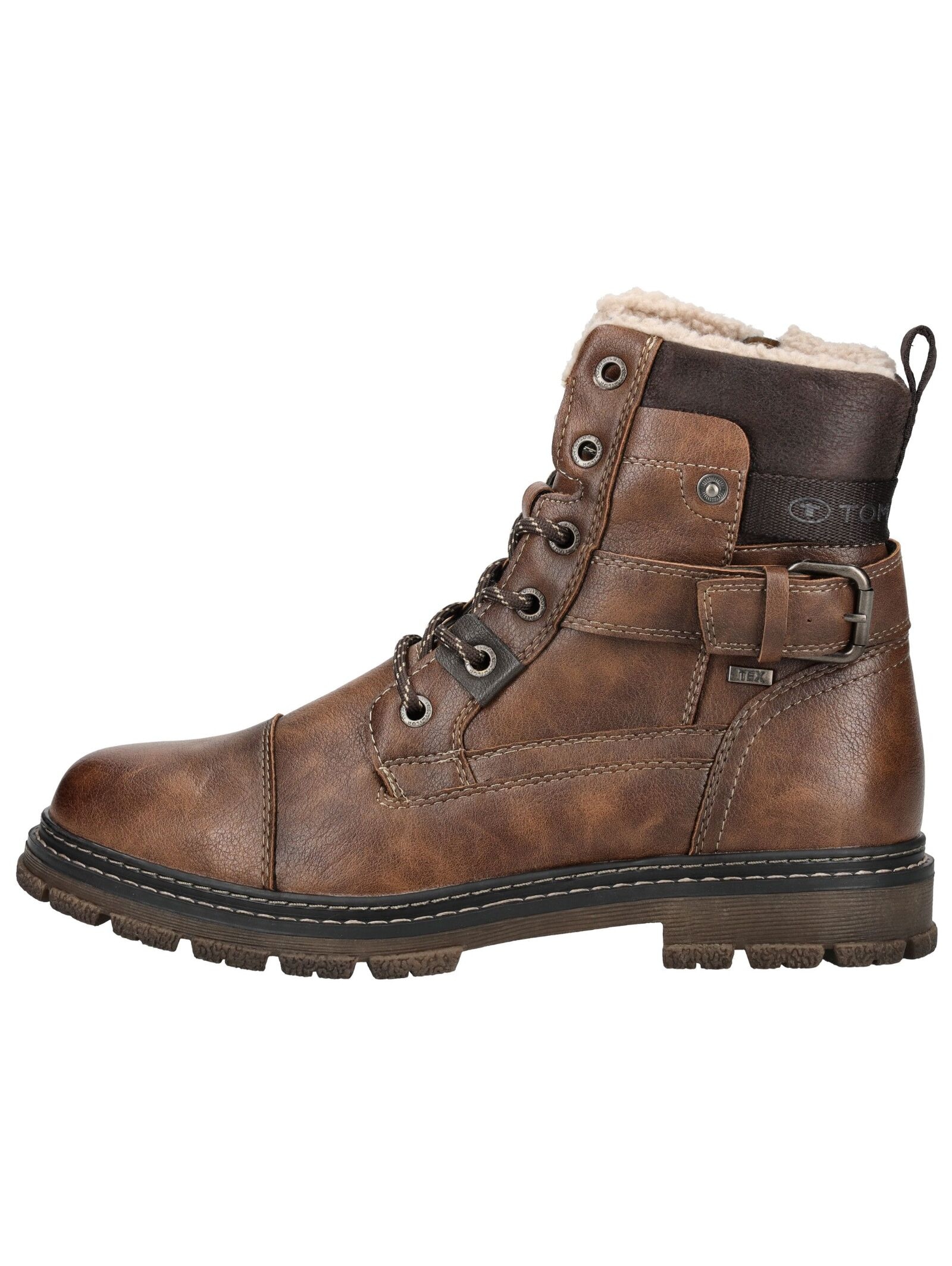 TOM TAILOR Schnürstiefelette »Tom Tailor Stiefelette Lederimitat«