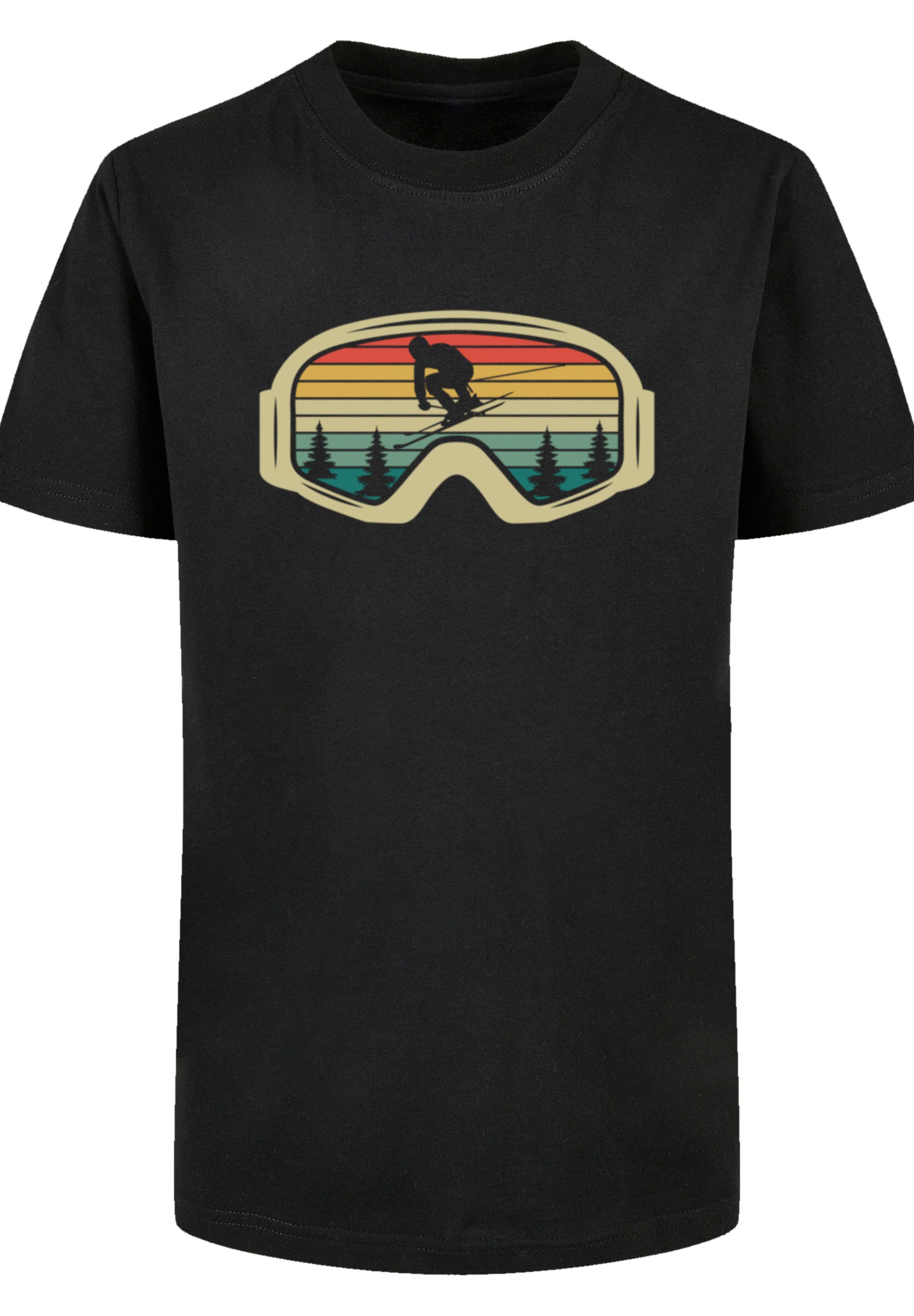 F4NT4STIC T-Shirt »Retro Skibrille Wintersport«, Premium Qualität
