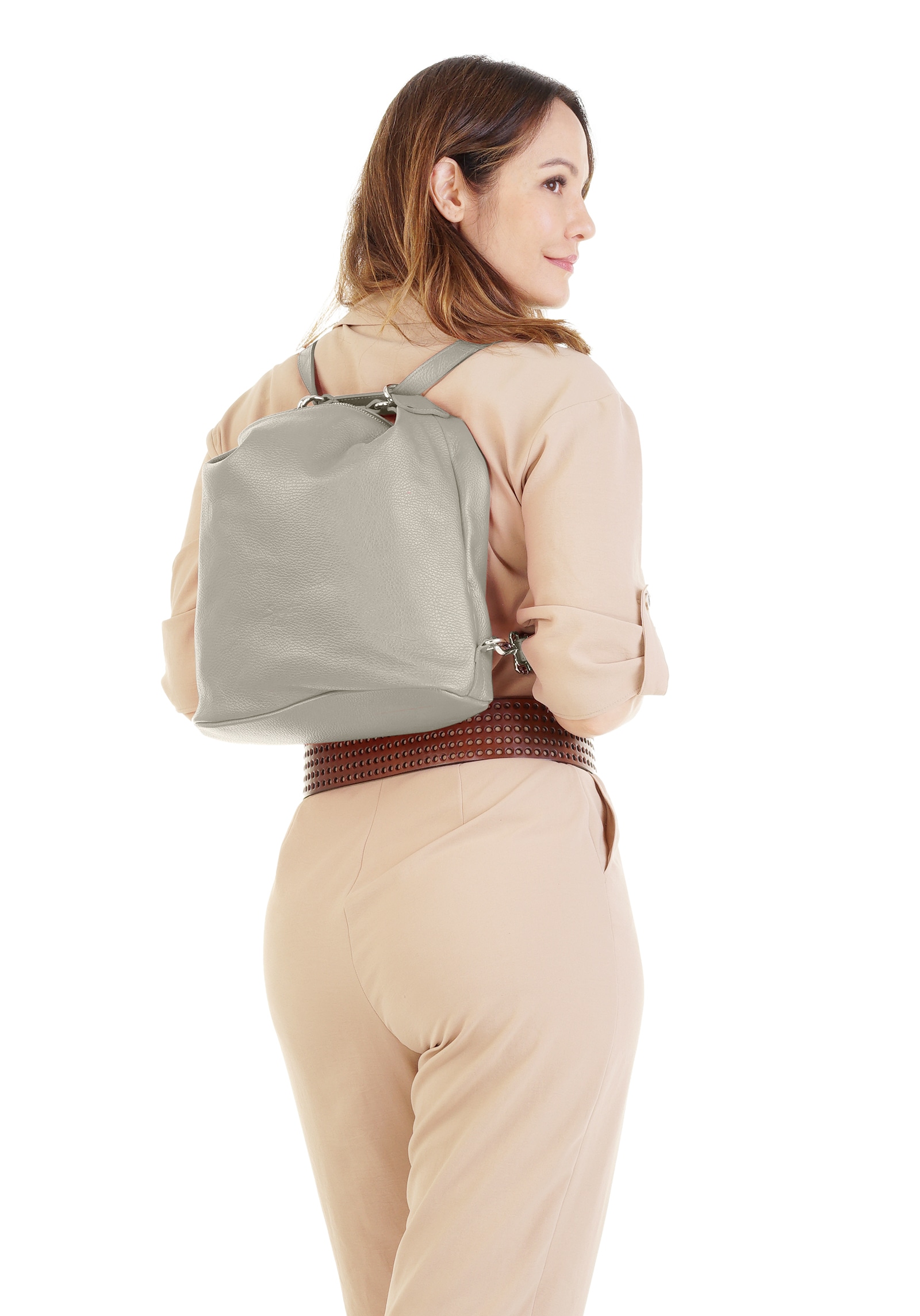 Samantha Look Shopper, echt Leder, Made in Italy
