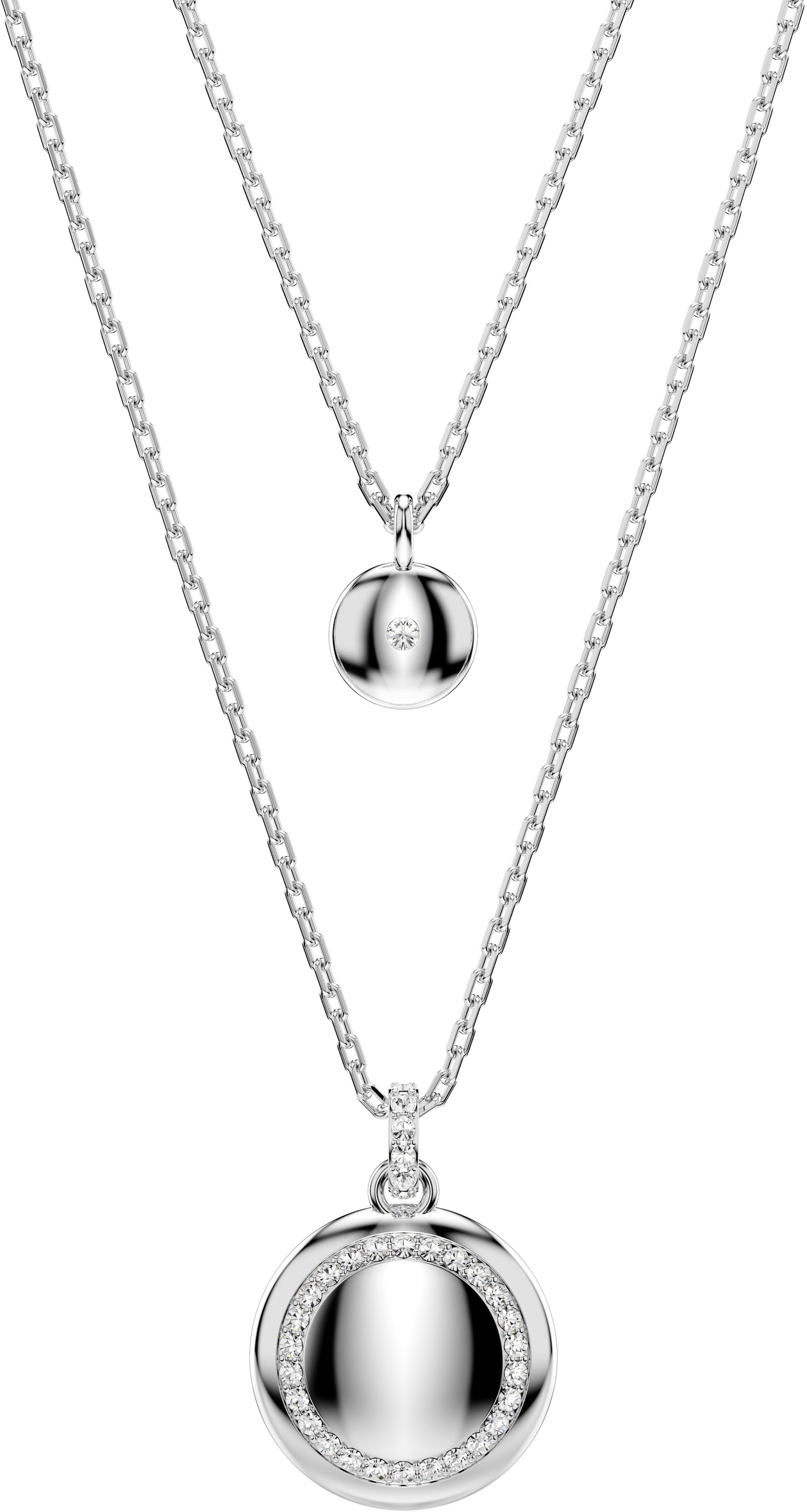 Swarovski Ketten-Set »Sublima Round im Lagenlook, 5683449, 5684244«, (Set, 2 tlg.), mit Swarovski® Kristall