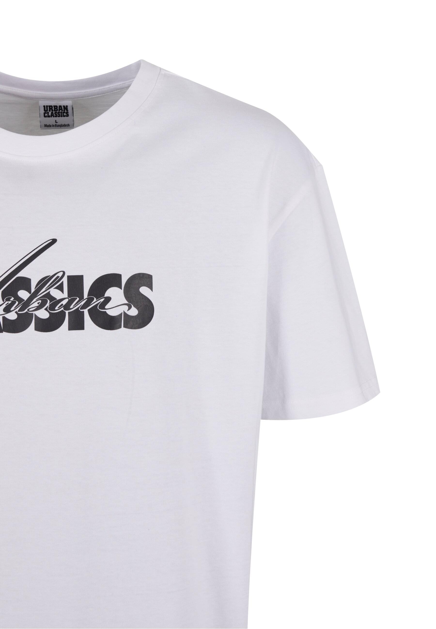 URBAN CLASSICS T-Shirt »Urban Classics UC Cursive Bold Logo Heavy Oversized Tee«, (1 tlg.)