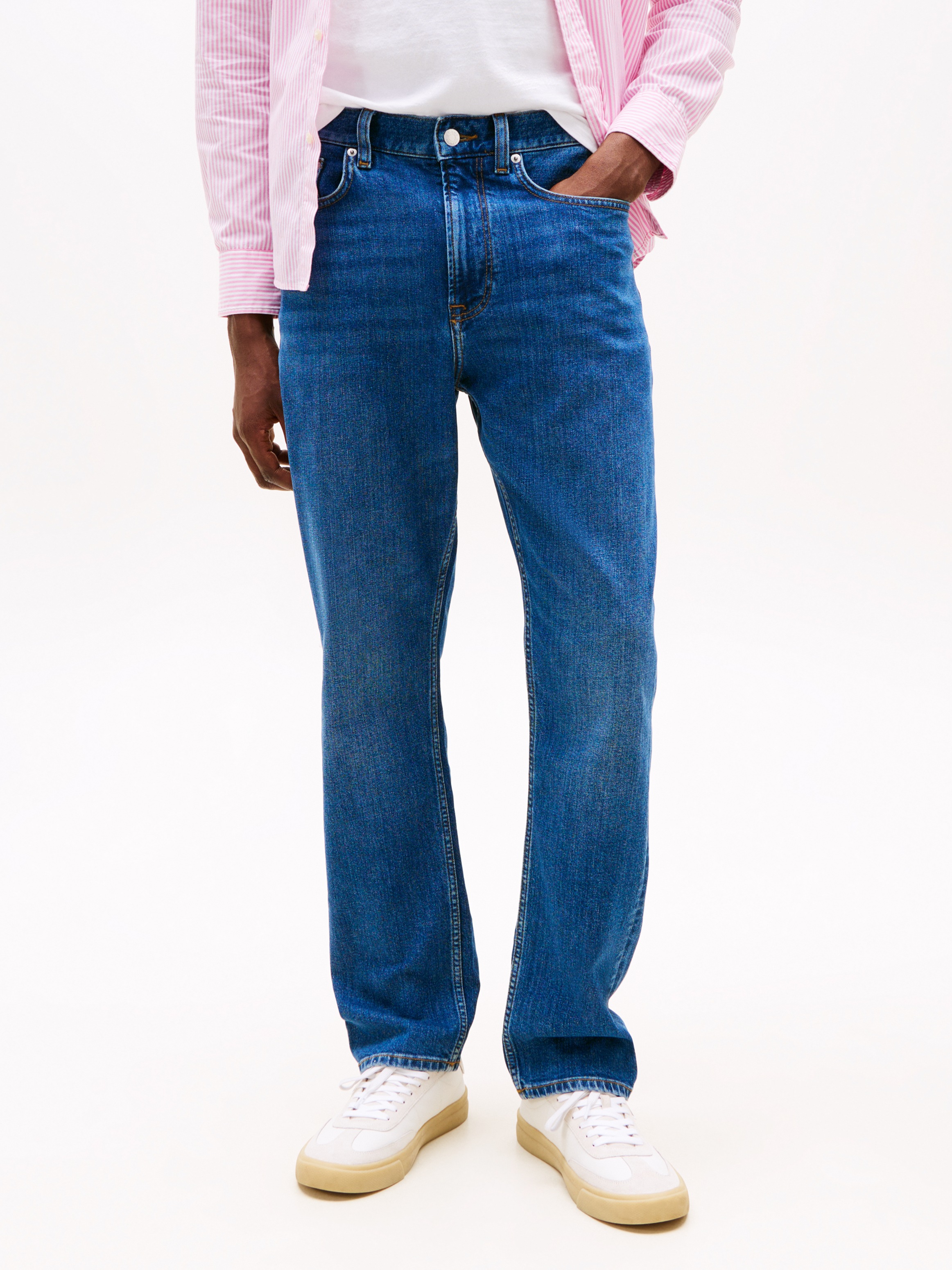 Tommy Hilfiger Straight-Jeans, in blauer Waschung günstig online kaufen