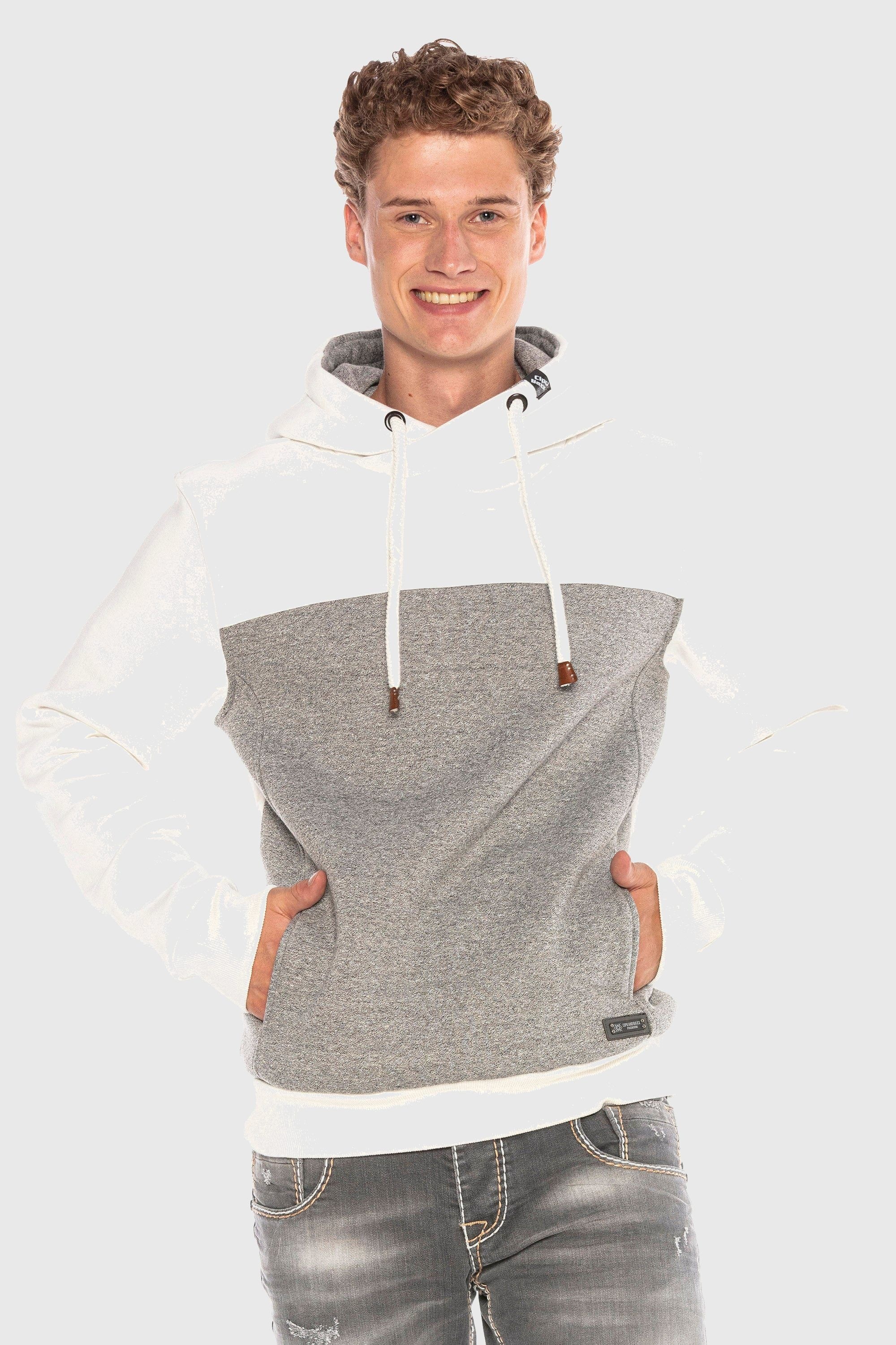 Cipo & Baxx Kapuzenpullover »Sweatshirts«, im Kontrast-Look