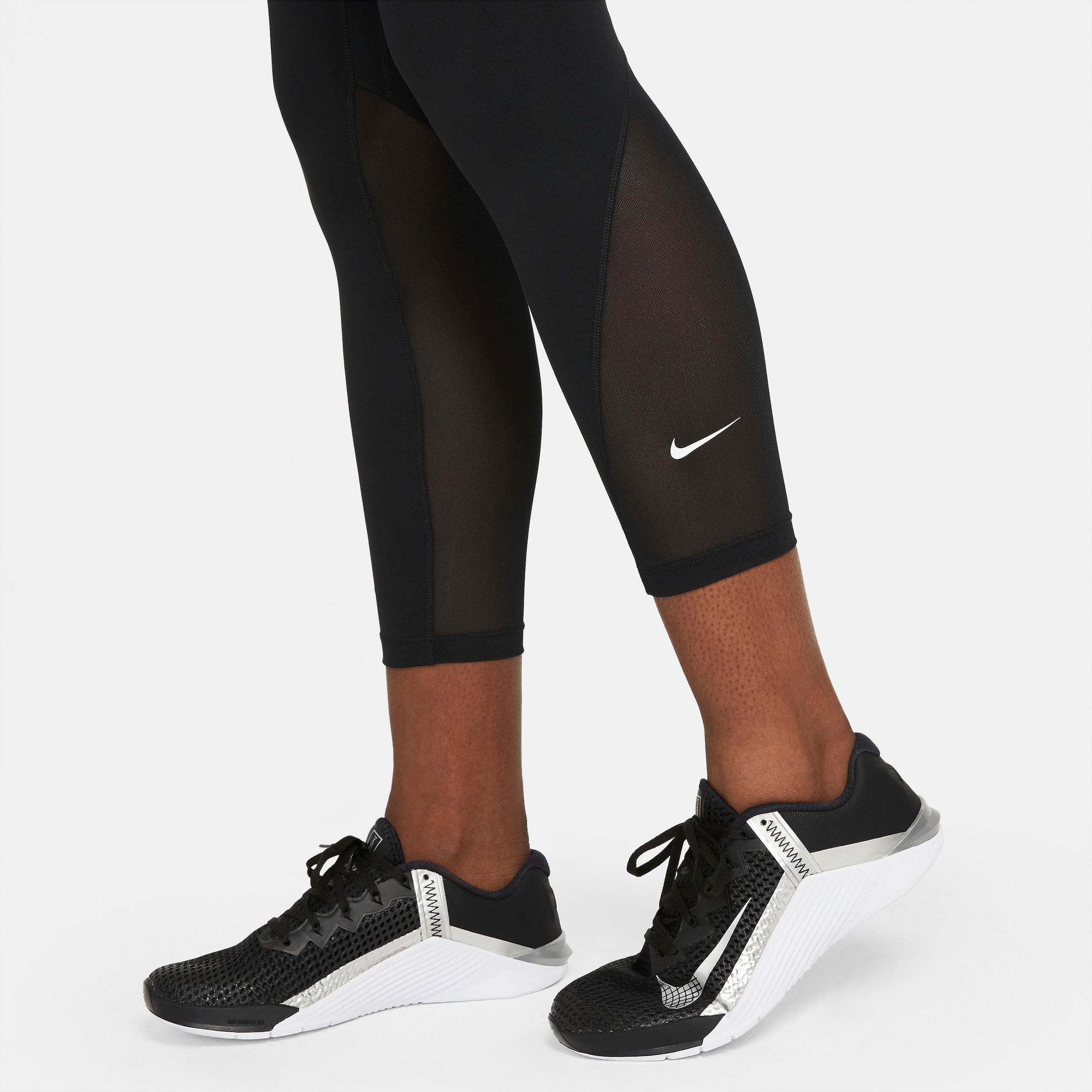 Nike Trainingstights »ONE WOMEN'S MID-RISE / MESH-PANELED LEGGINGS«