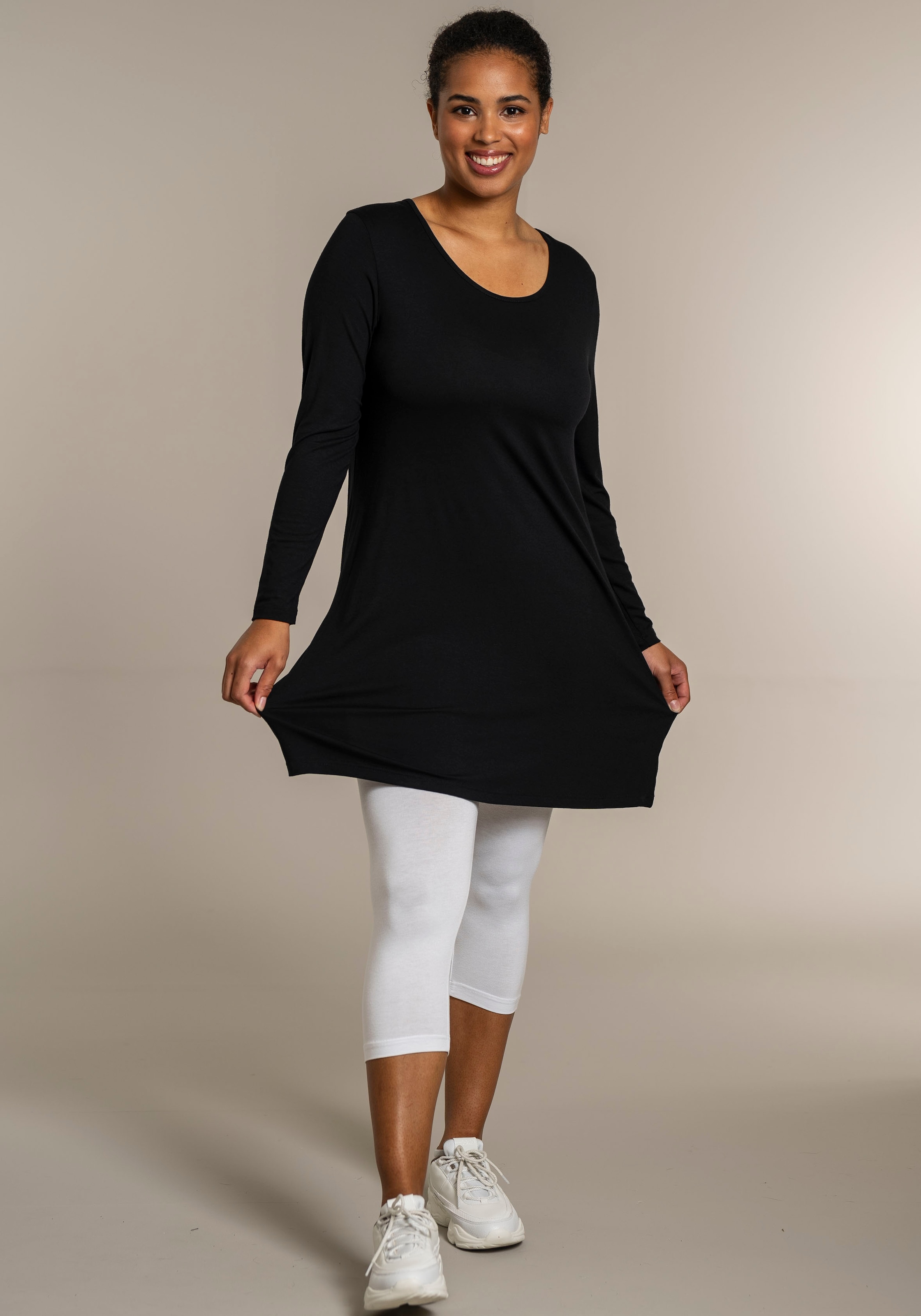 SANDGAARD Longshirt, in Unifarbe
