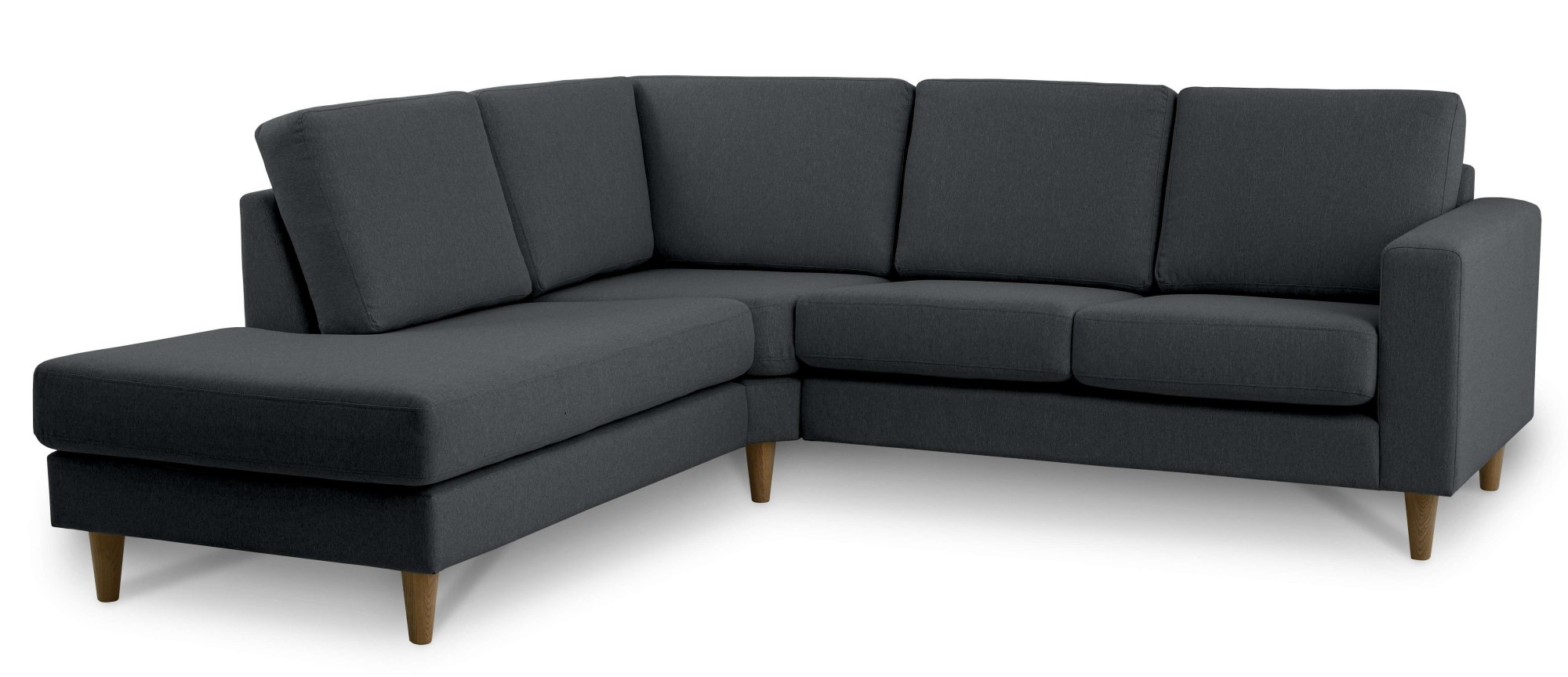 andas Ecksofa »Tvinno«, im skandinavischen Stil, L-Form, mit Massivholzfüßen, Breite 230 cm