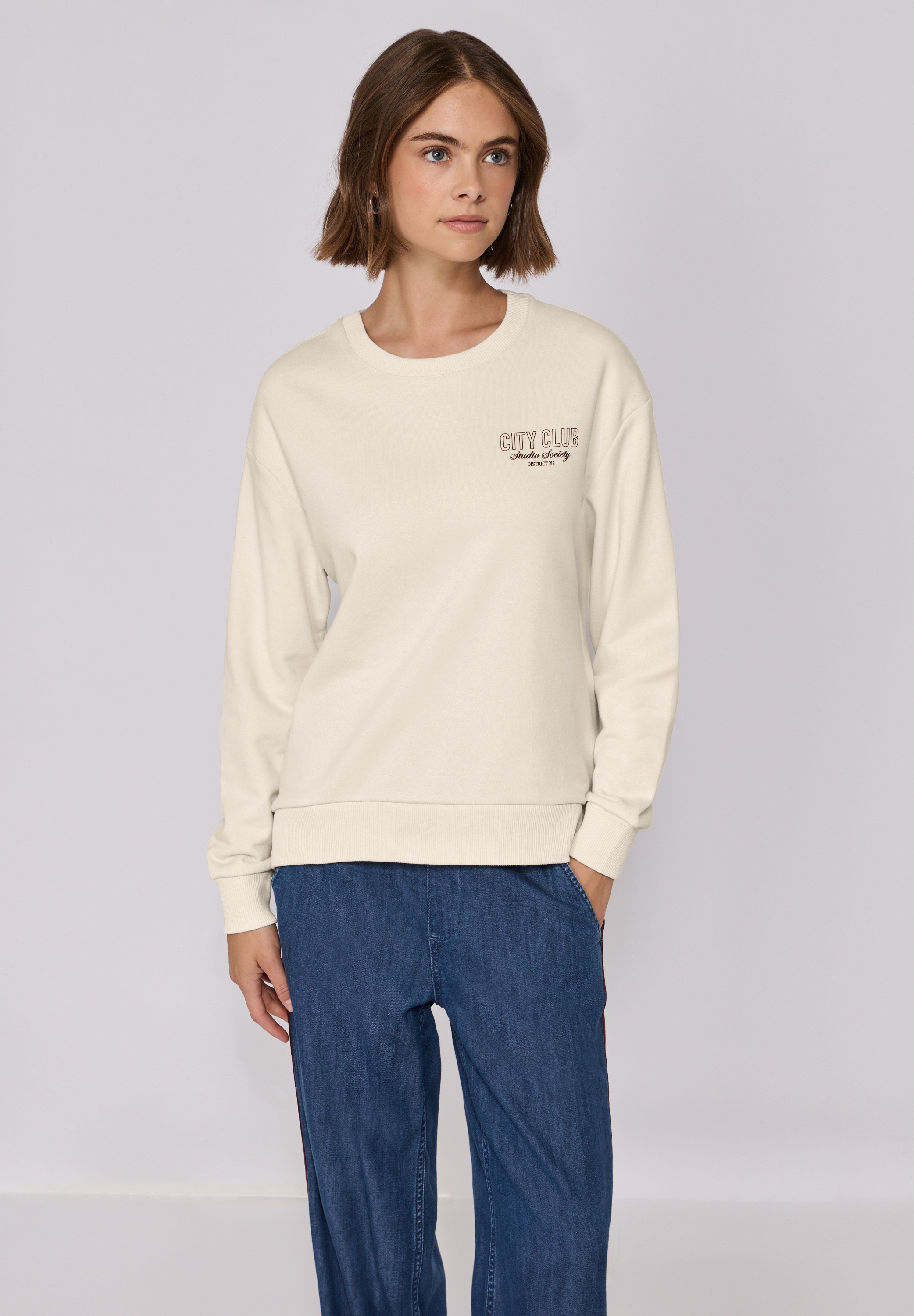 STREET ONE STUDIO Sweatshirt, im soften Baumwoll-Mix günstig online kaufen