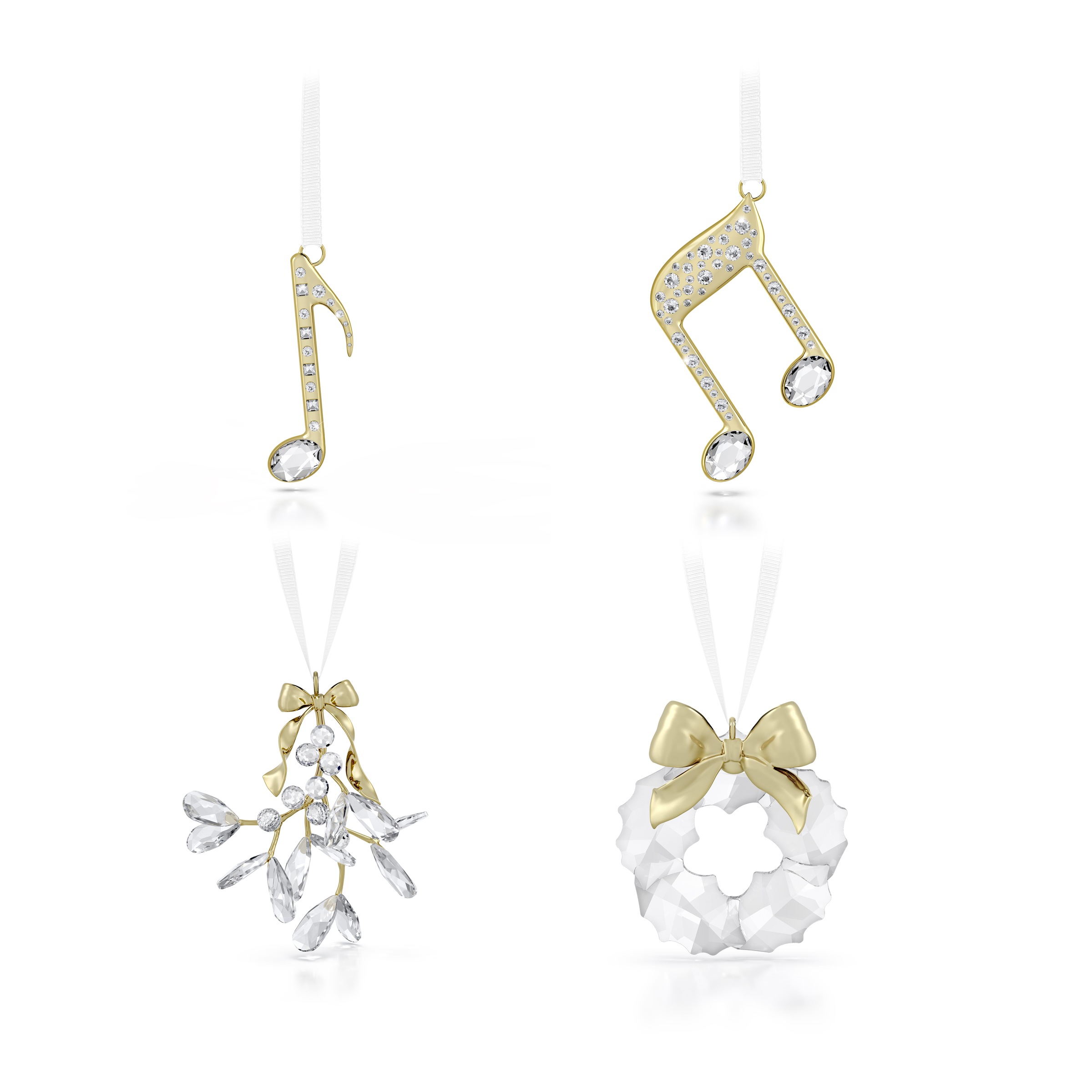 Swarovski Dekohänger »Kristallfigur Sammelfigur Musiknoten Ornament«, (1 St.), Swarovski® Kristall