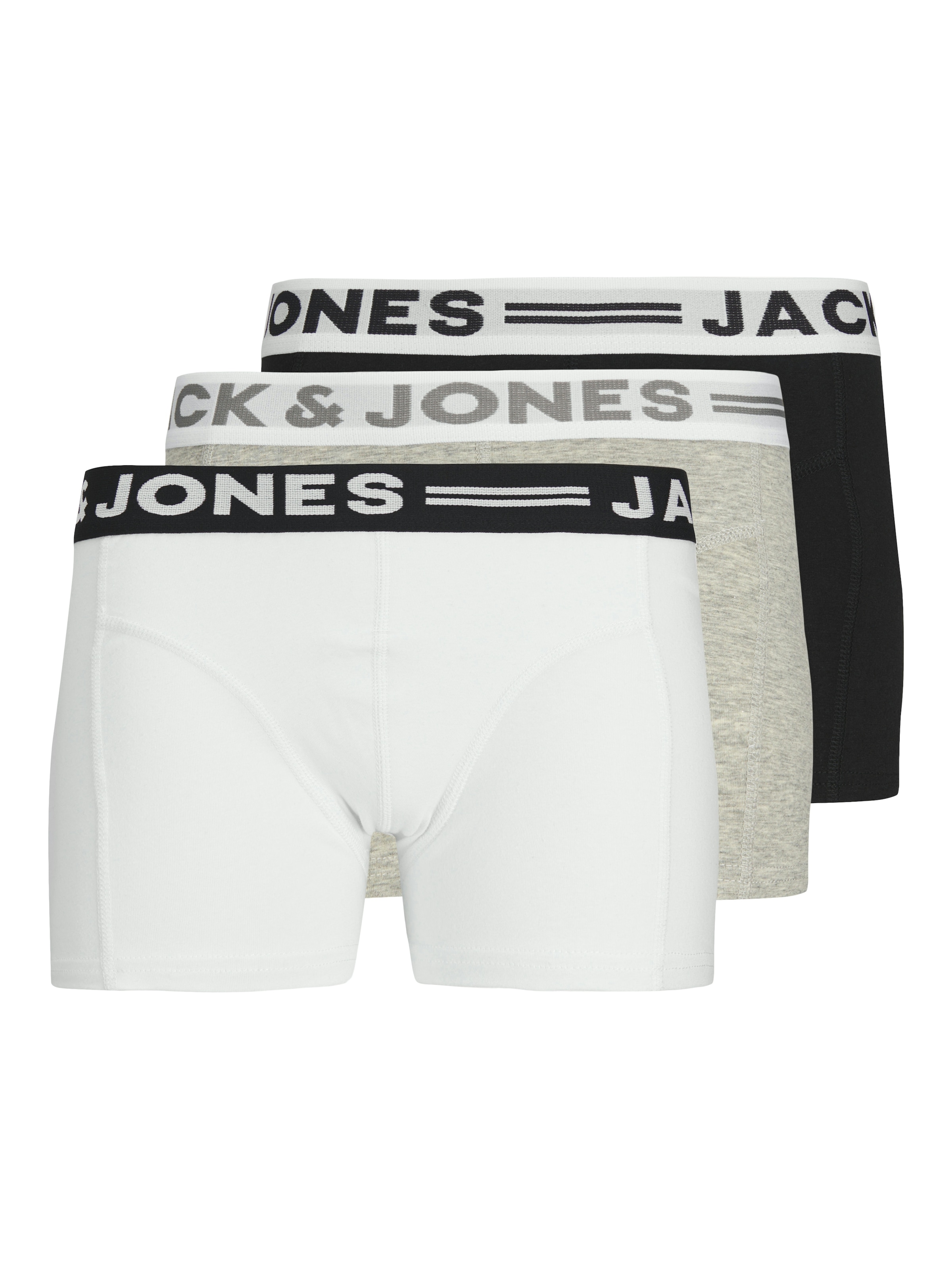 Jack & Jones Junior Boxershorts "SENSE TRUNKS 3-PACK NOOS", (Packung, 3 St.)