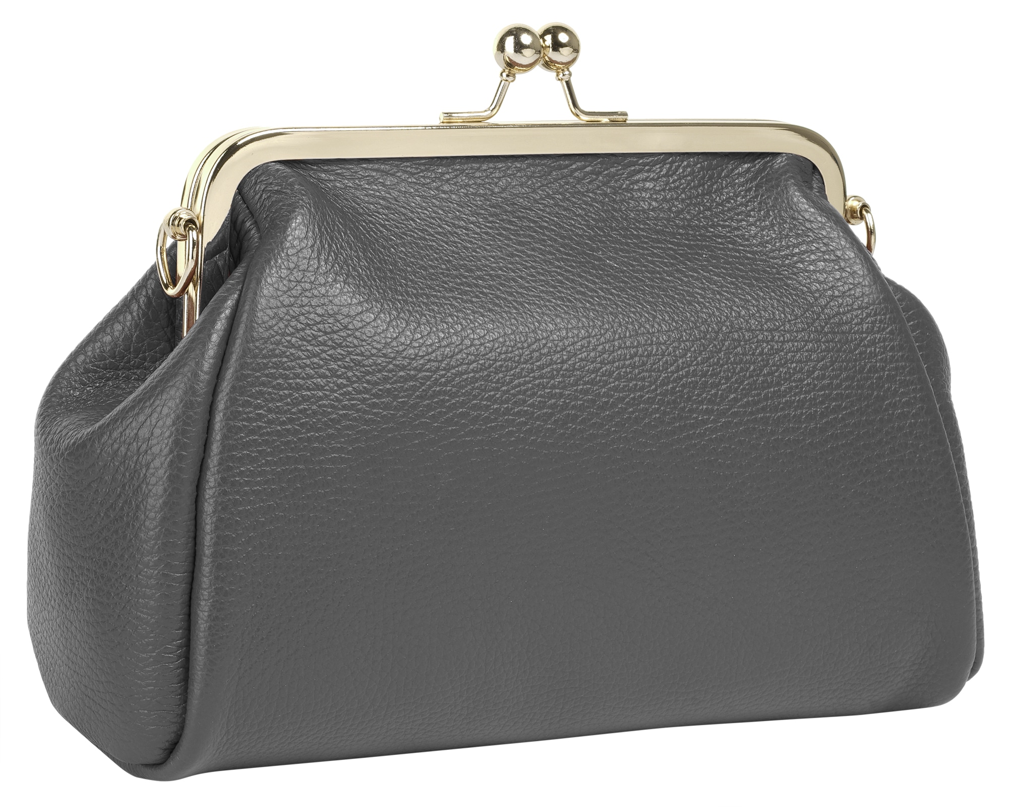 Cluty Abendtasche, echt Leder, Made in Italy
