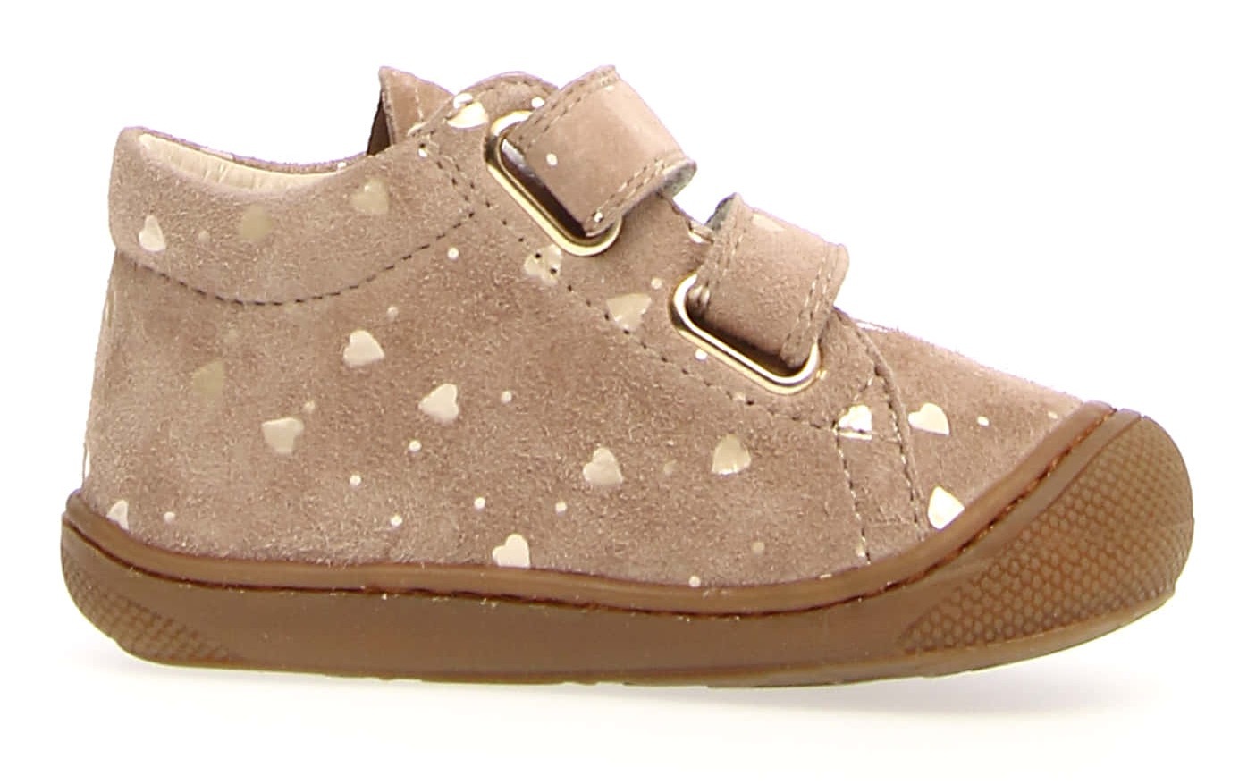 Naturino Lauflernschuh »Cocoon«, Klettschuh mit Metallic-Herzchen, Größenschablone zum Download