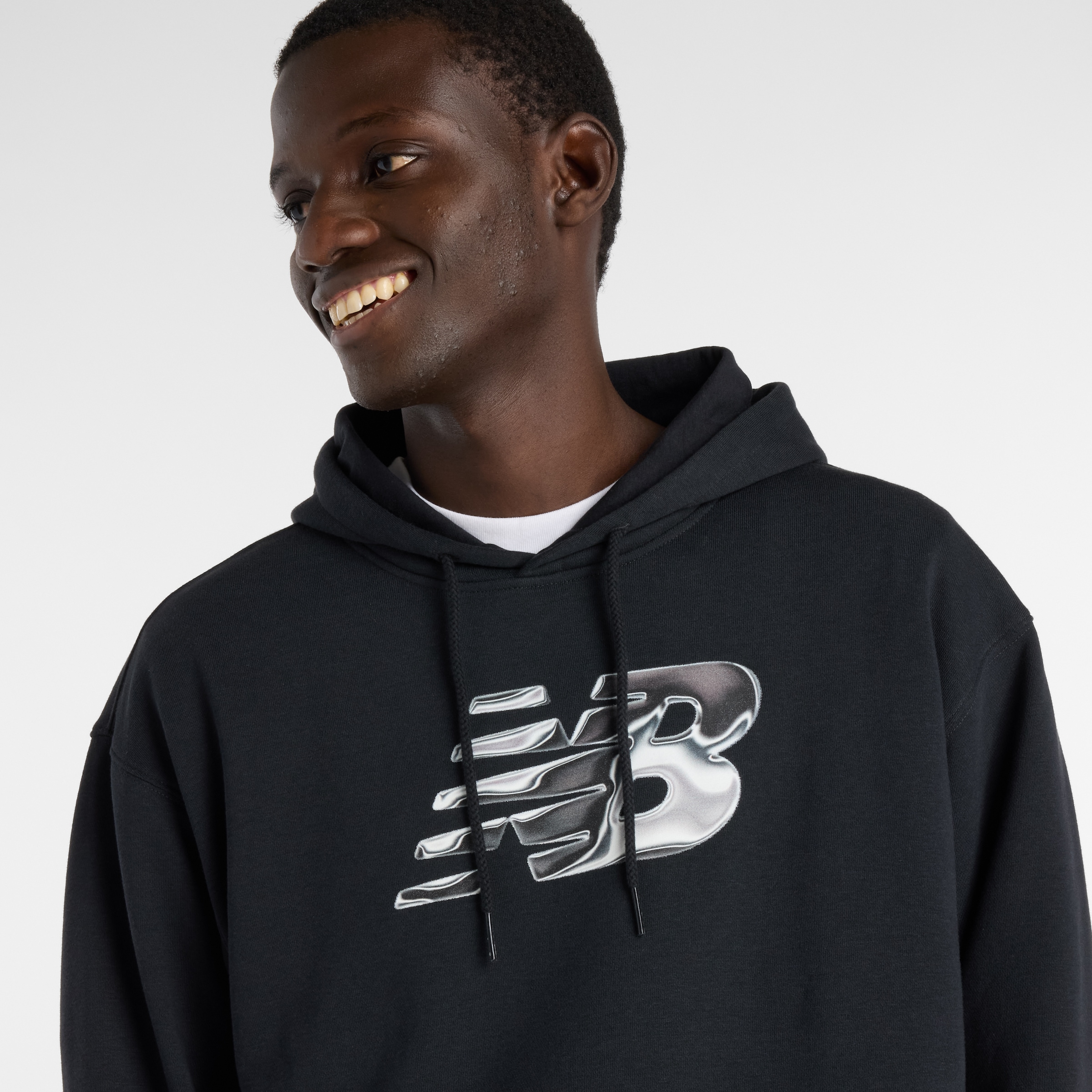 New Balance Kapuzensweatshirt »AAZ Mens Lifestyle Hoodie BIG TEAL«, sportlicher Stil, aus Baumwolle und Polyester, mit Kapuze
